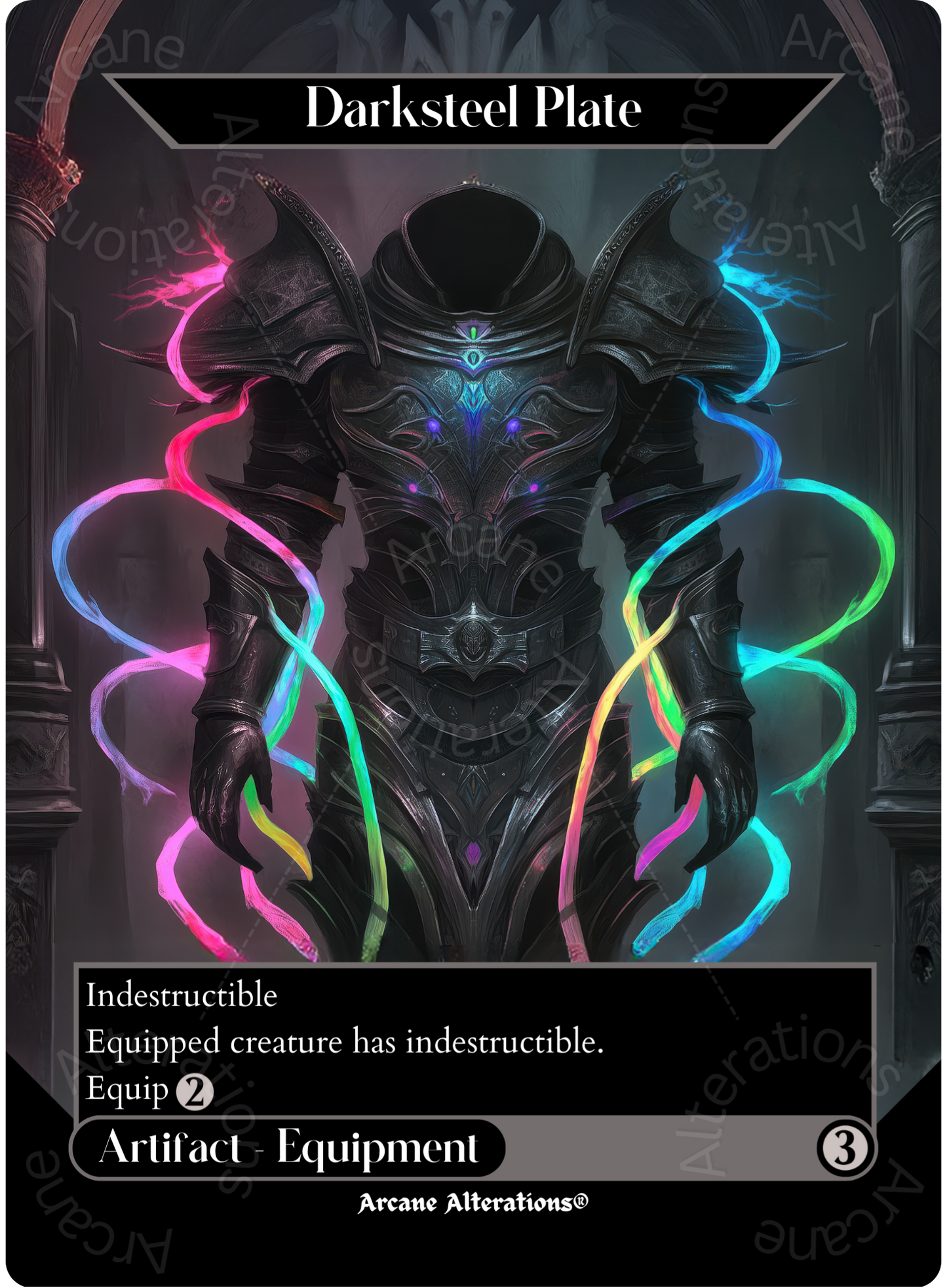 Darksteel Plate - Full Art Altered Art Custom Proxy Cards