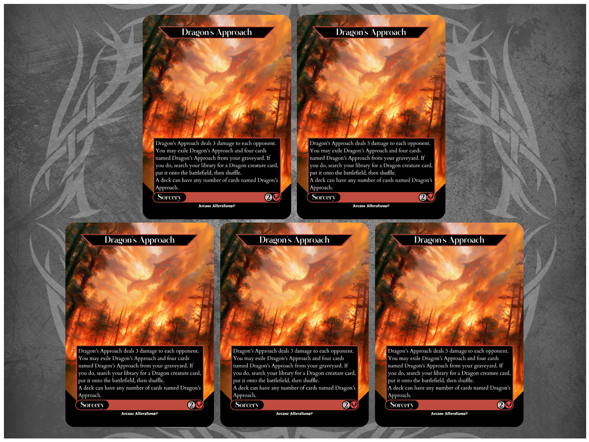 Dragon's Approach 5-10-15-Card Discount Bundle - Full Art Altered Art Custom Proxy Cards