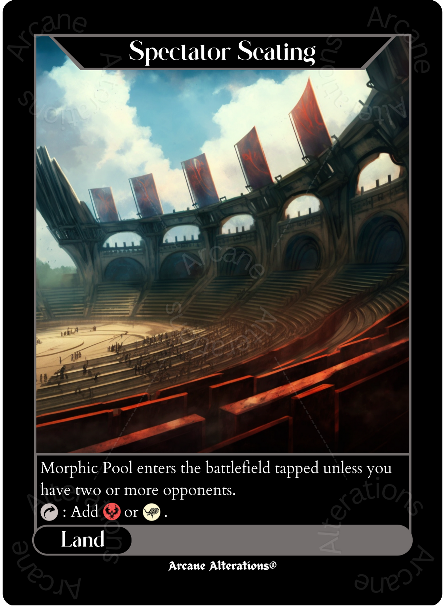 Spectator Seating - High Quality Altered Art Custom Proxy Cards