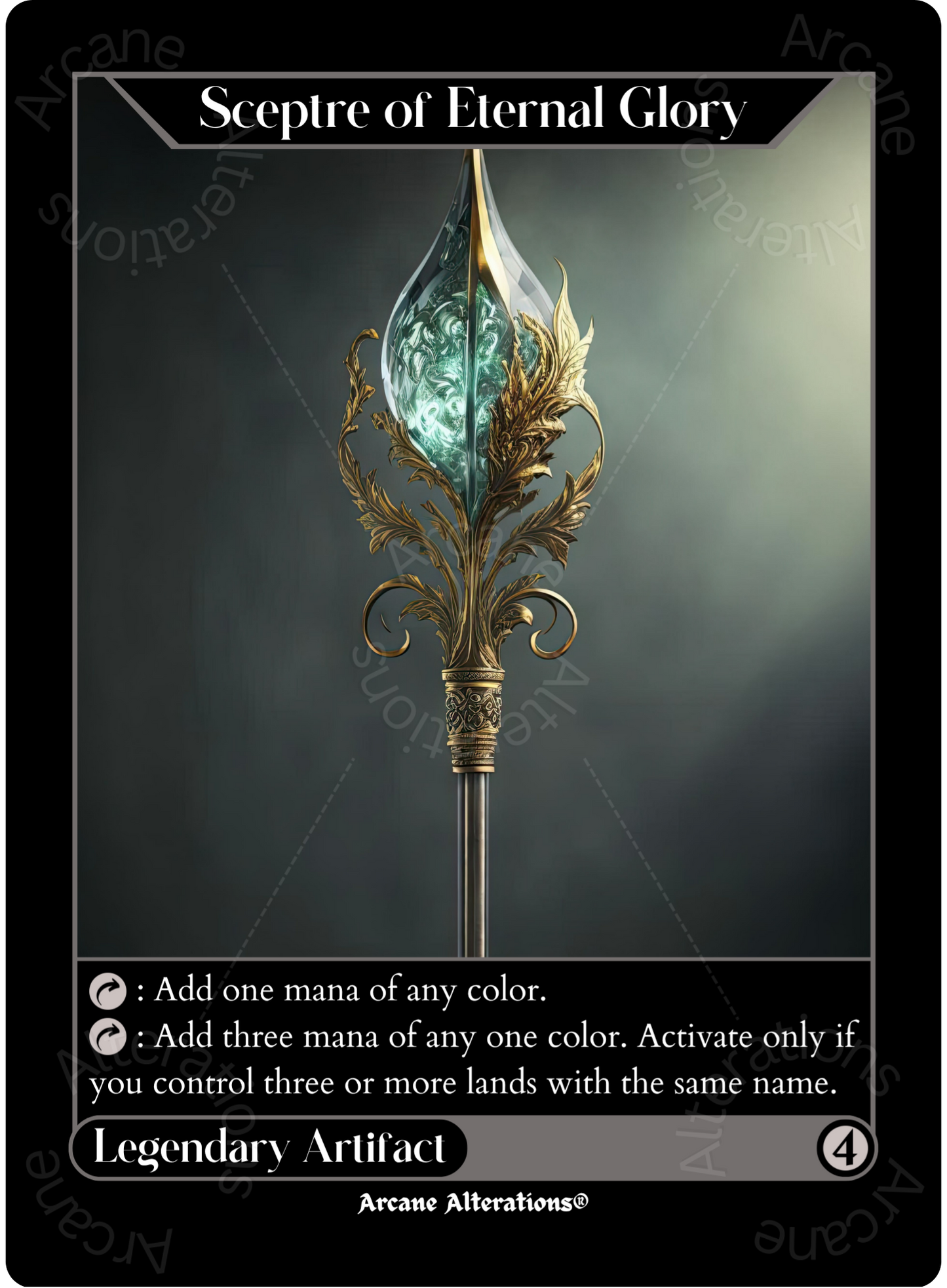 Sceptre of Eternal Glory - High Quality Altered Art Custom Proxy Cards