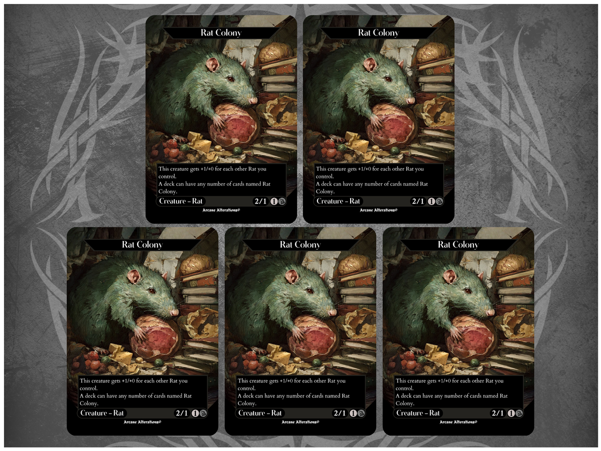 Rat Colony 5-10-15-Card Discount Bundle - Full Art Altered Art Custom Proxy Cards