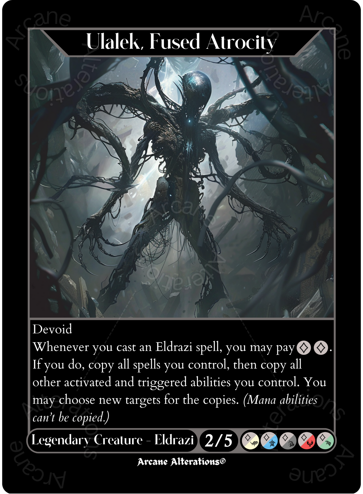 Ulalek, Fused Atrocity - High Quality Altered Art Custom Proxy Cards