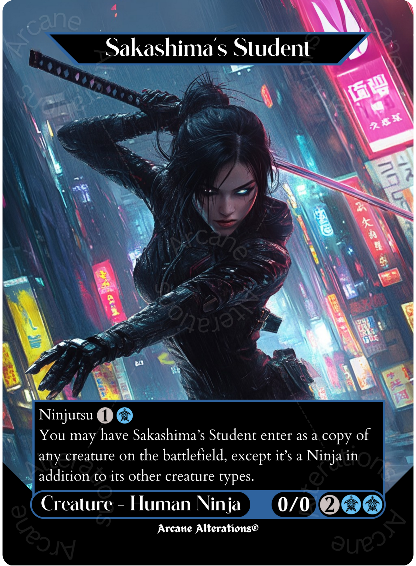 Sakashima's Student - Full Art Altered Art Custom Proxy Cards