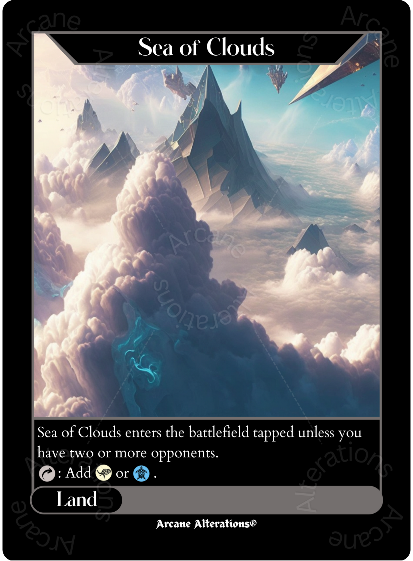 Sea of Clouds - High Quality Altered Art Custom Proxy Cards