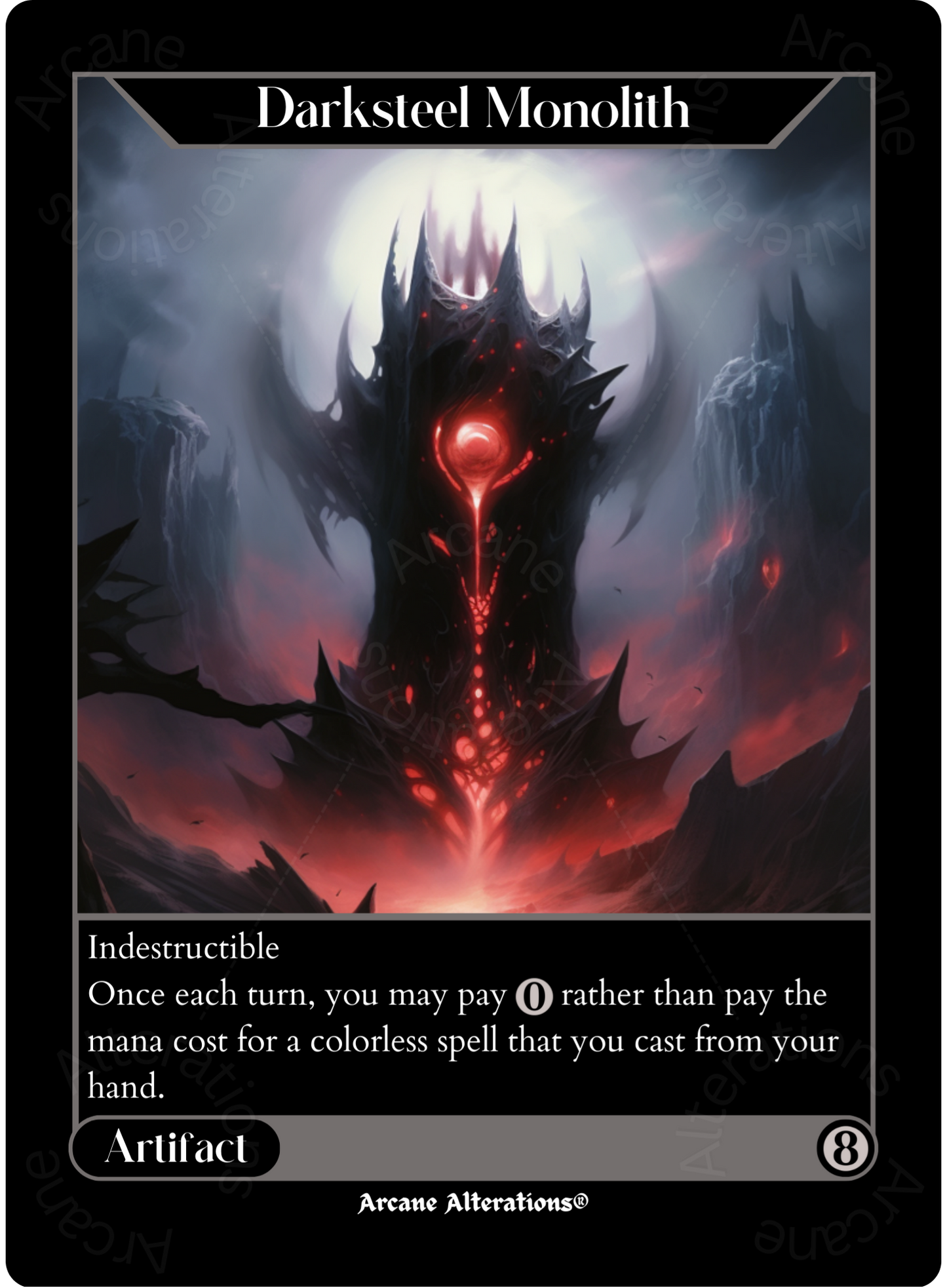 Darksteel Monolith - High Quality Altered Art Custom Proxy Cards
