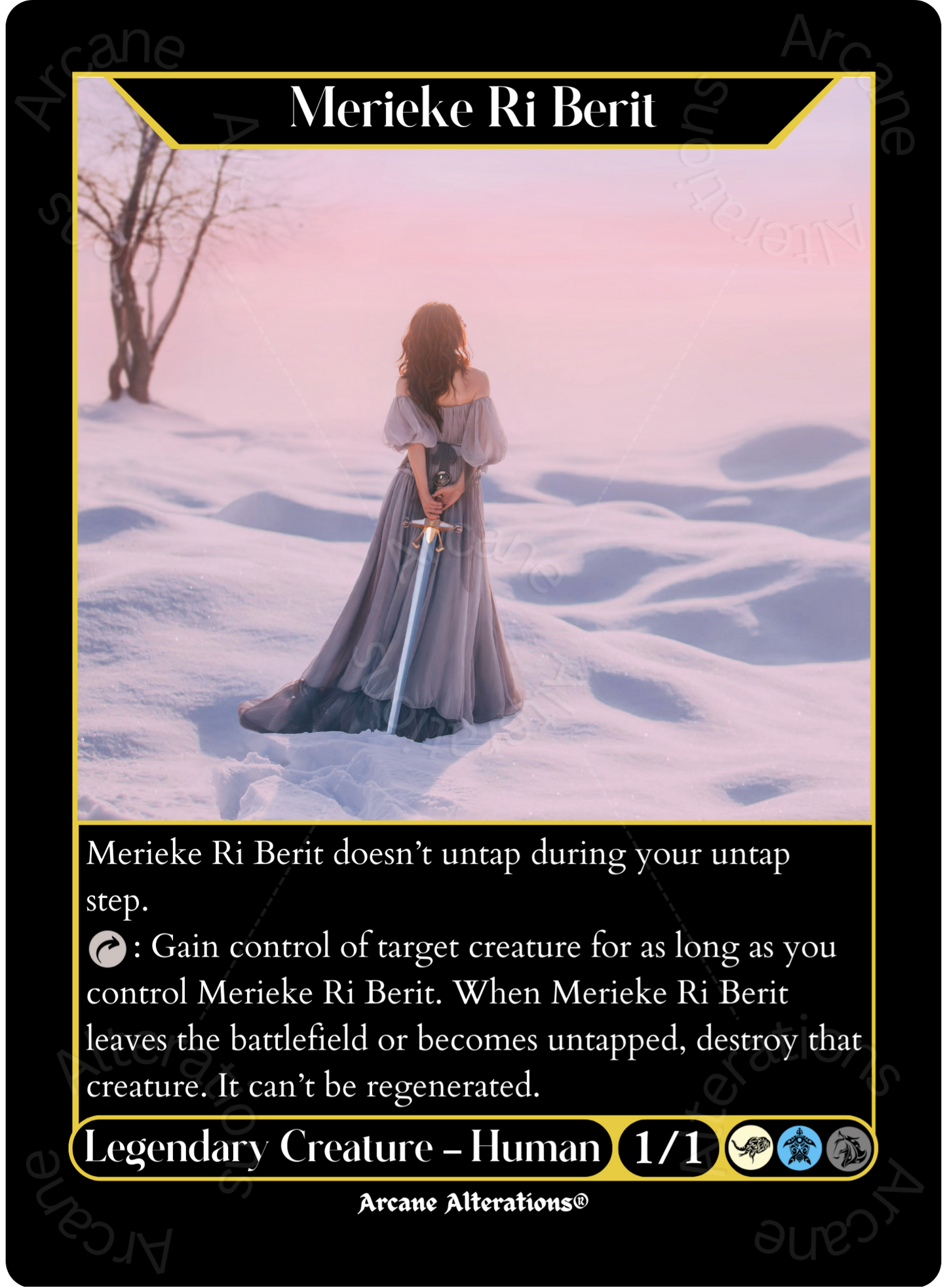 Merieke Ri Berit - High Quality Altered Art Custom Proxy Cards