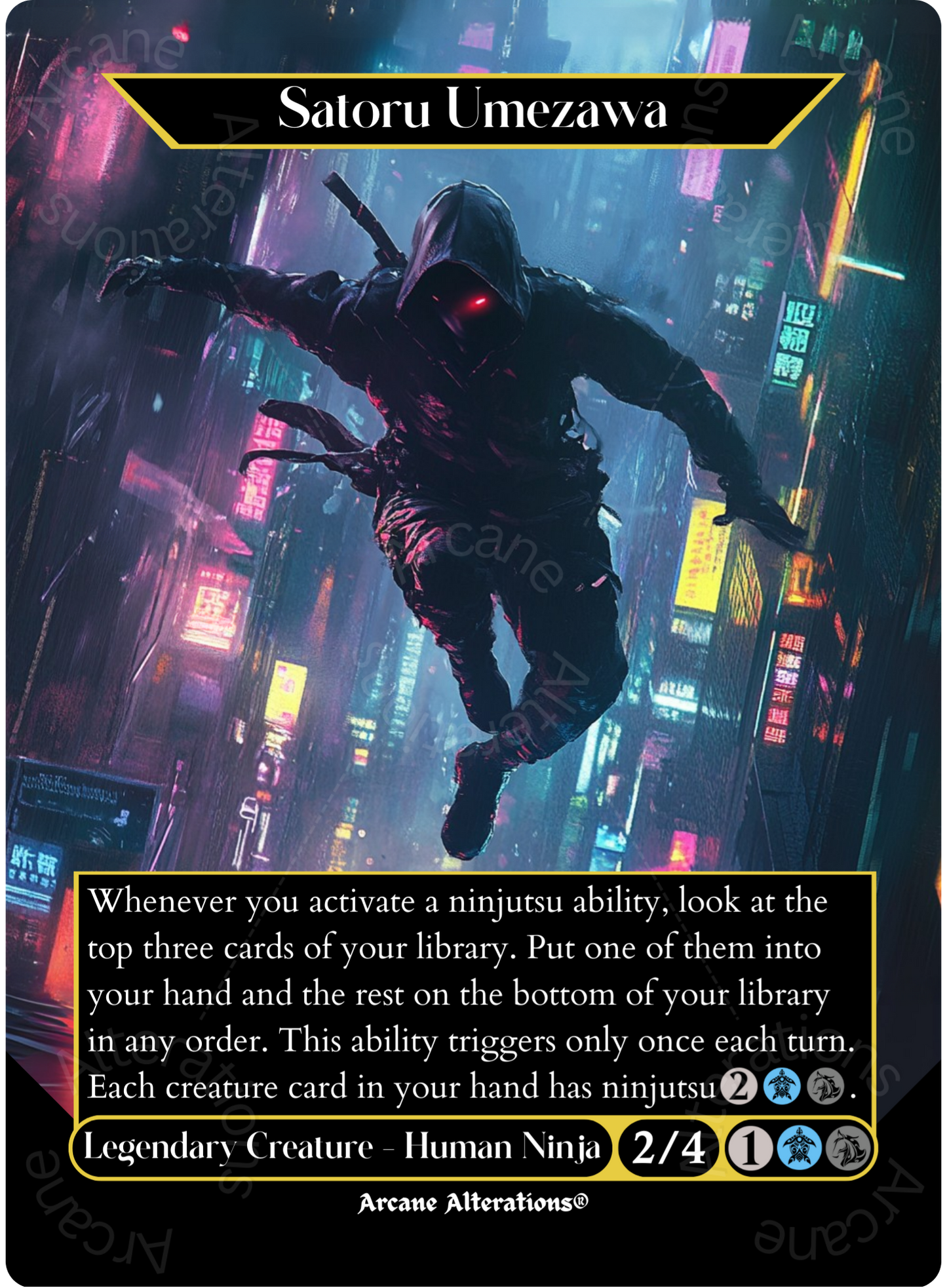 Satoru Umezawa - Full Art Altered Art Custom Proxy Cards