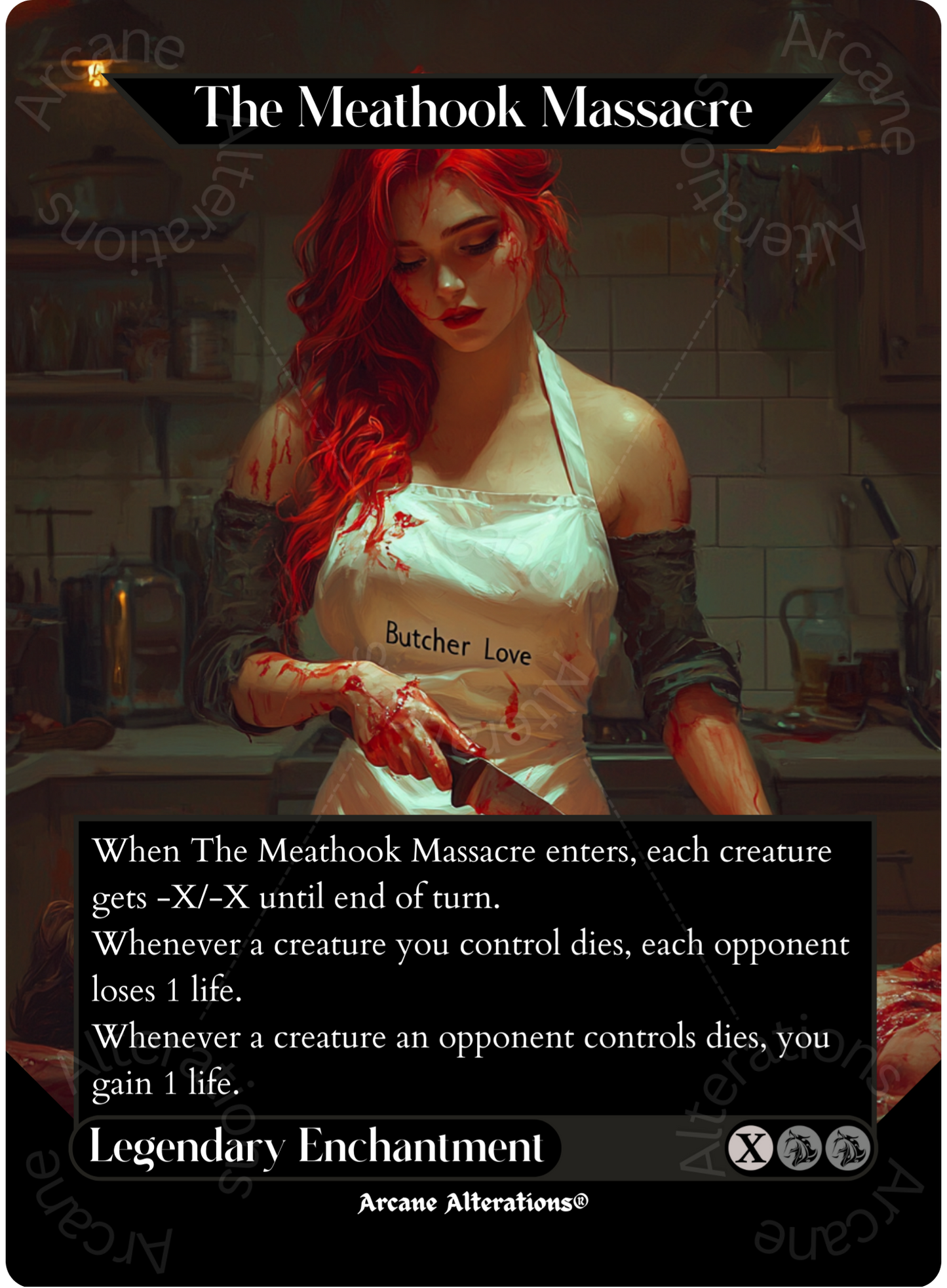 The Meathook Massacre - Full Art Altered Art Custom Proxy Cards