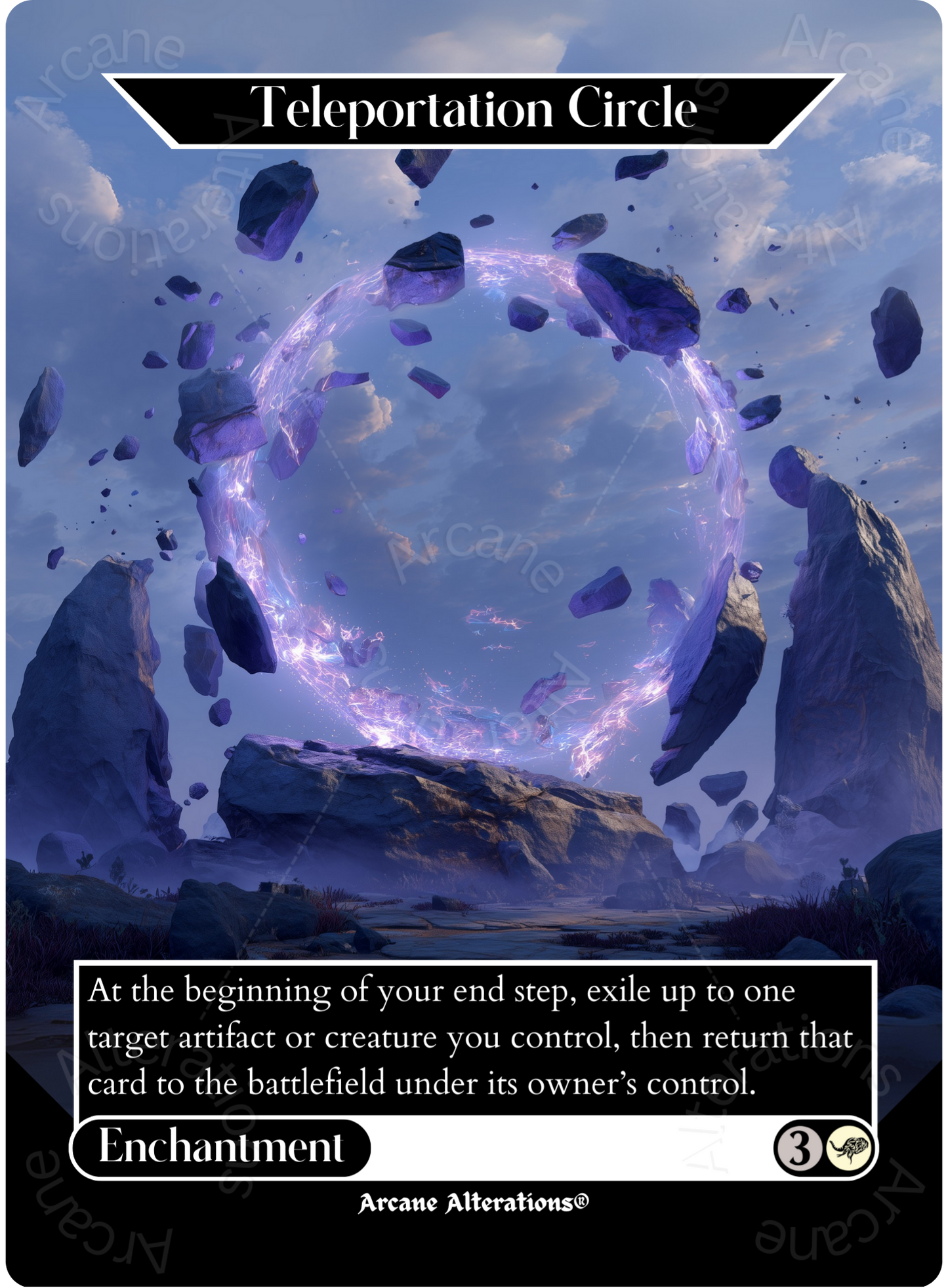 Teleportation Circle - Full Art Altered Art Custom Proxy Cards