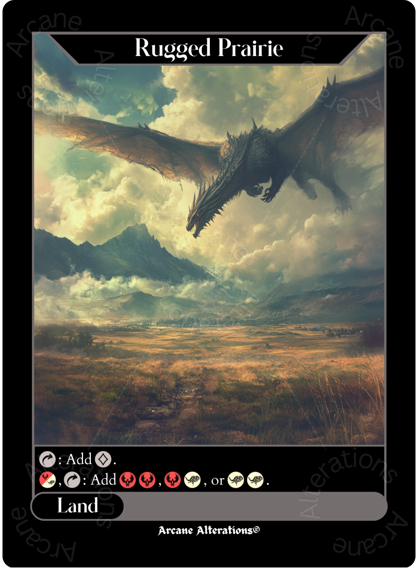 Rugged Prairie - High Quality Altered Art Custom Proxy Cards
