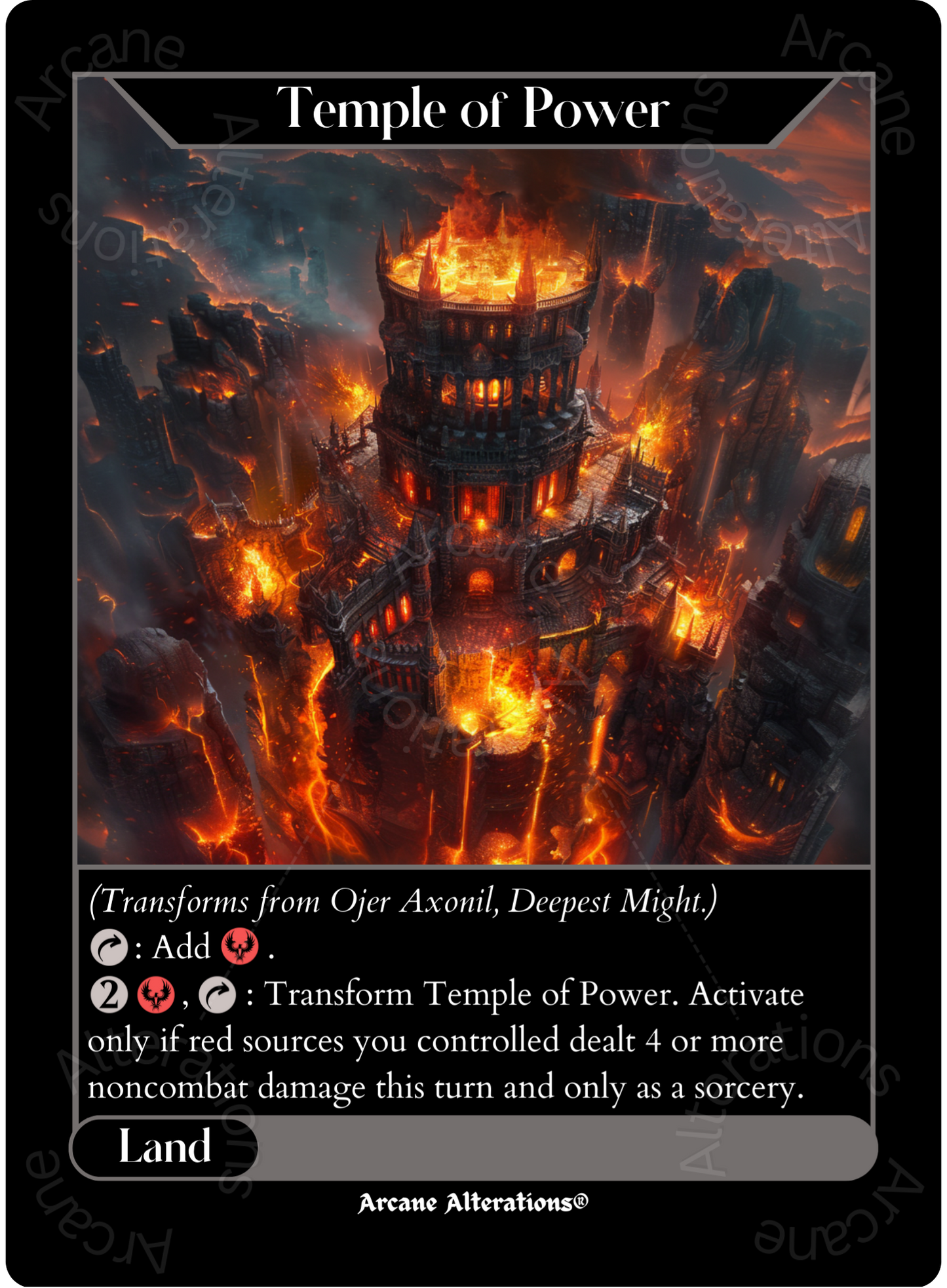Ojer Axonil, Deepest Might - High Quality Altered Art Custom Proxy Cards