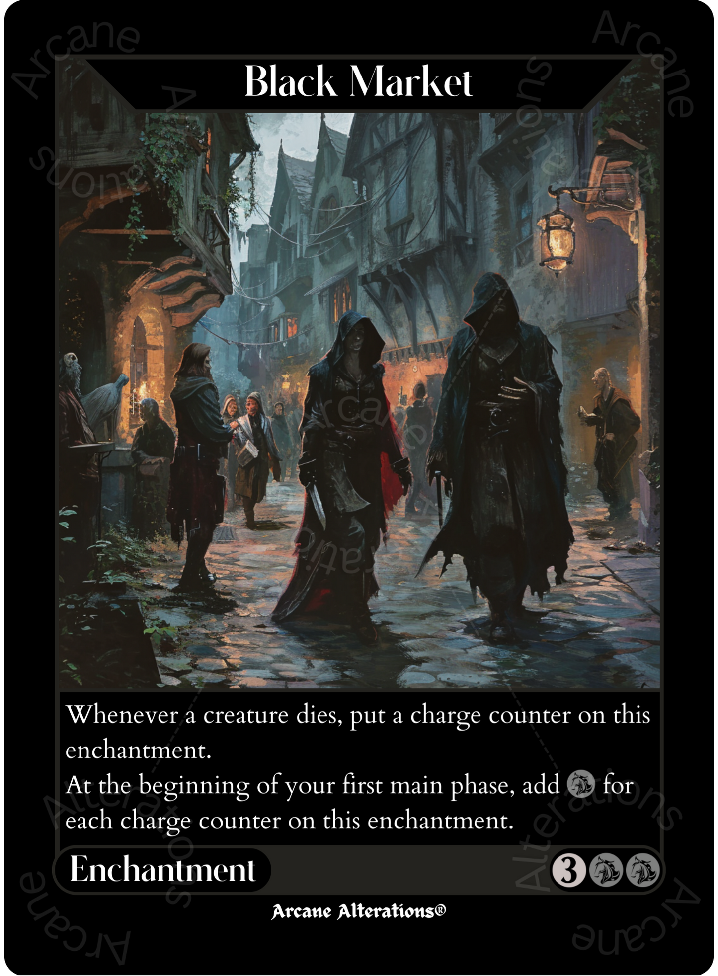 Black Market - High Quality Altered Art Custom Proxy Cards