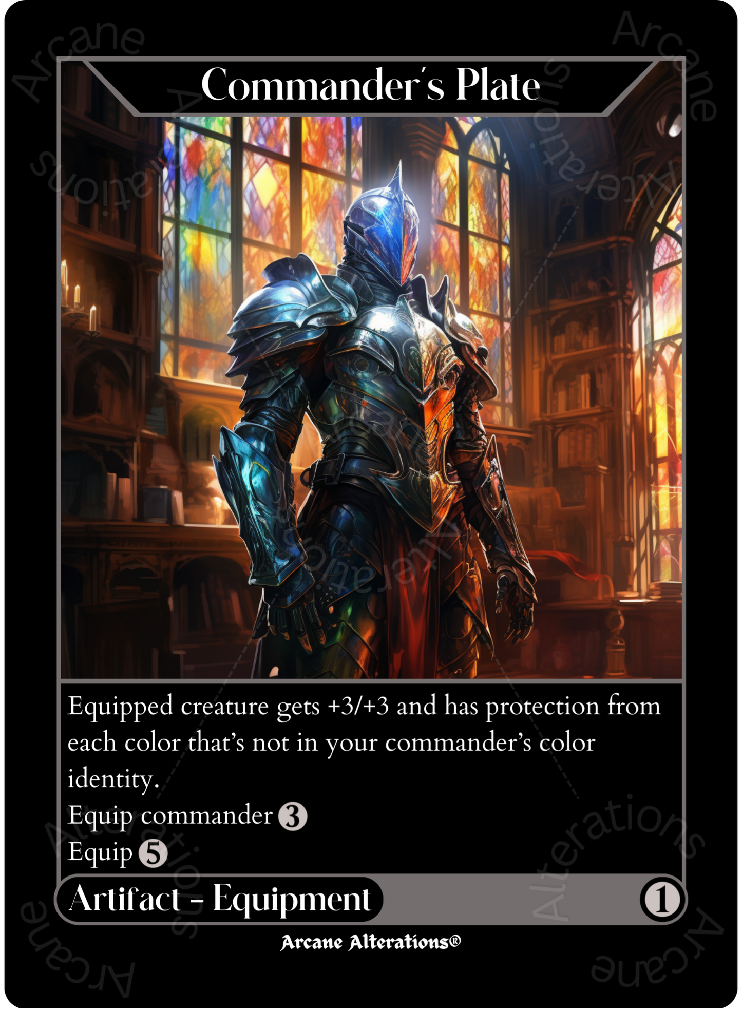 Commander's Plate - High Quality Altered Art Custom Proxy Cards