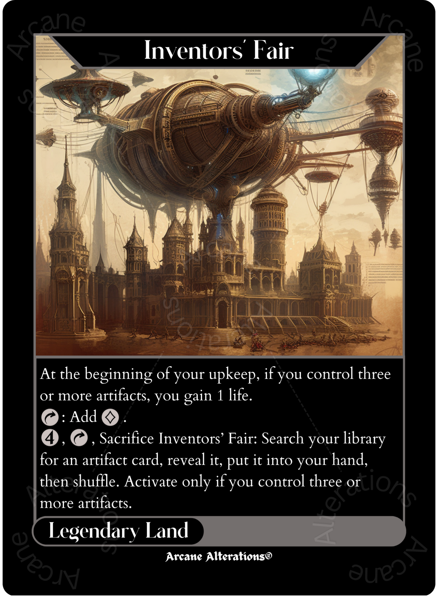 Inventor's Fair - High Quality Altered Art Custom Proxy Cards