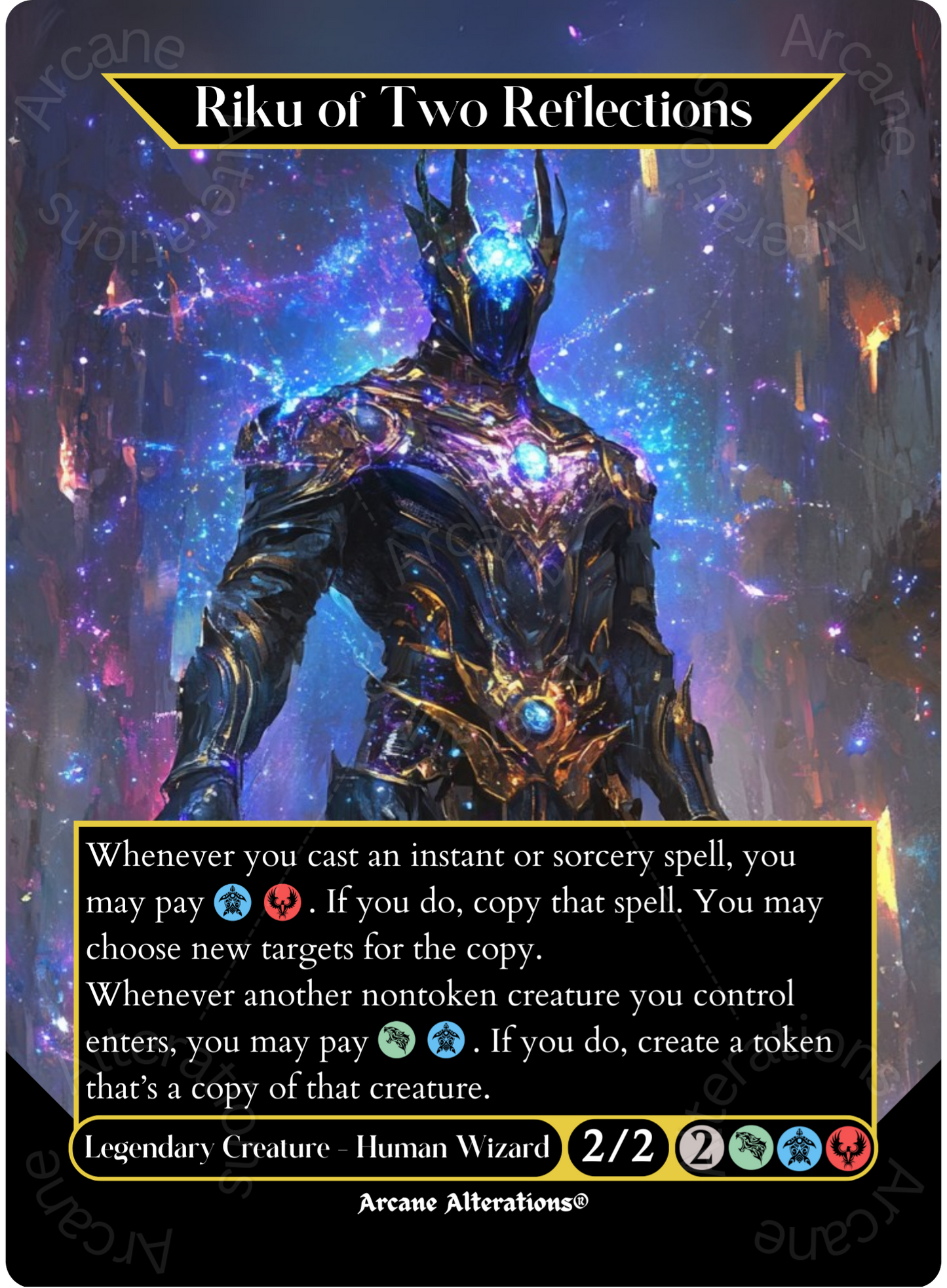 Riku of Two Reflections - Full Art Altered Art Custom Proxy Cards
