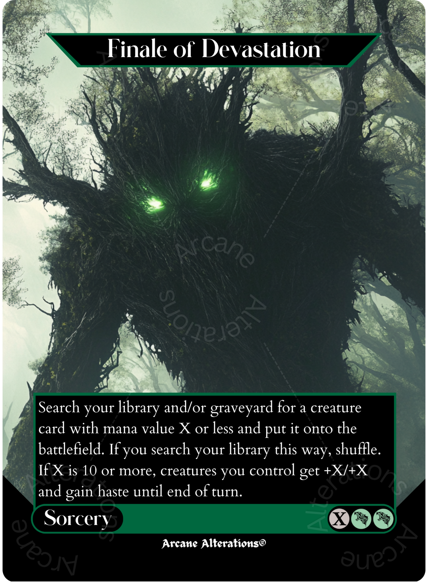 Finale of Devastation - Full Art Altered Art Custom Proxy Cards