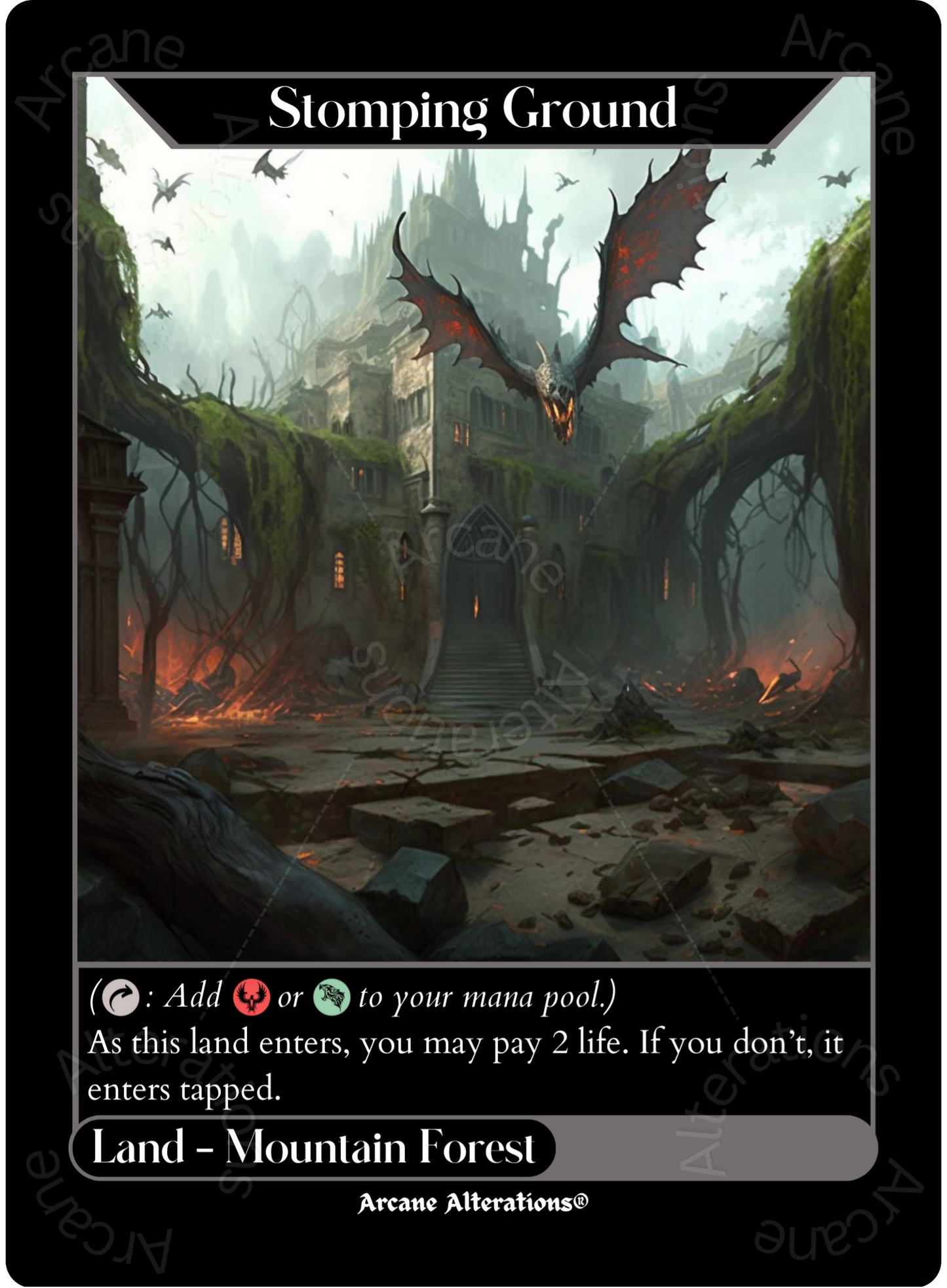 Stomping Grounds - High Quality Altered Art Custom Proxy Cards