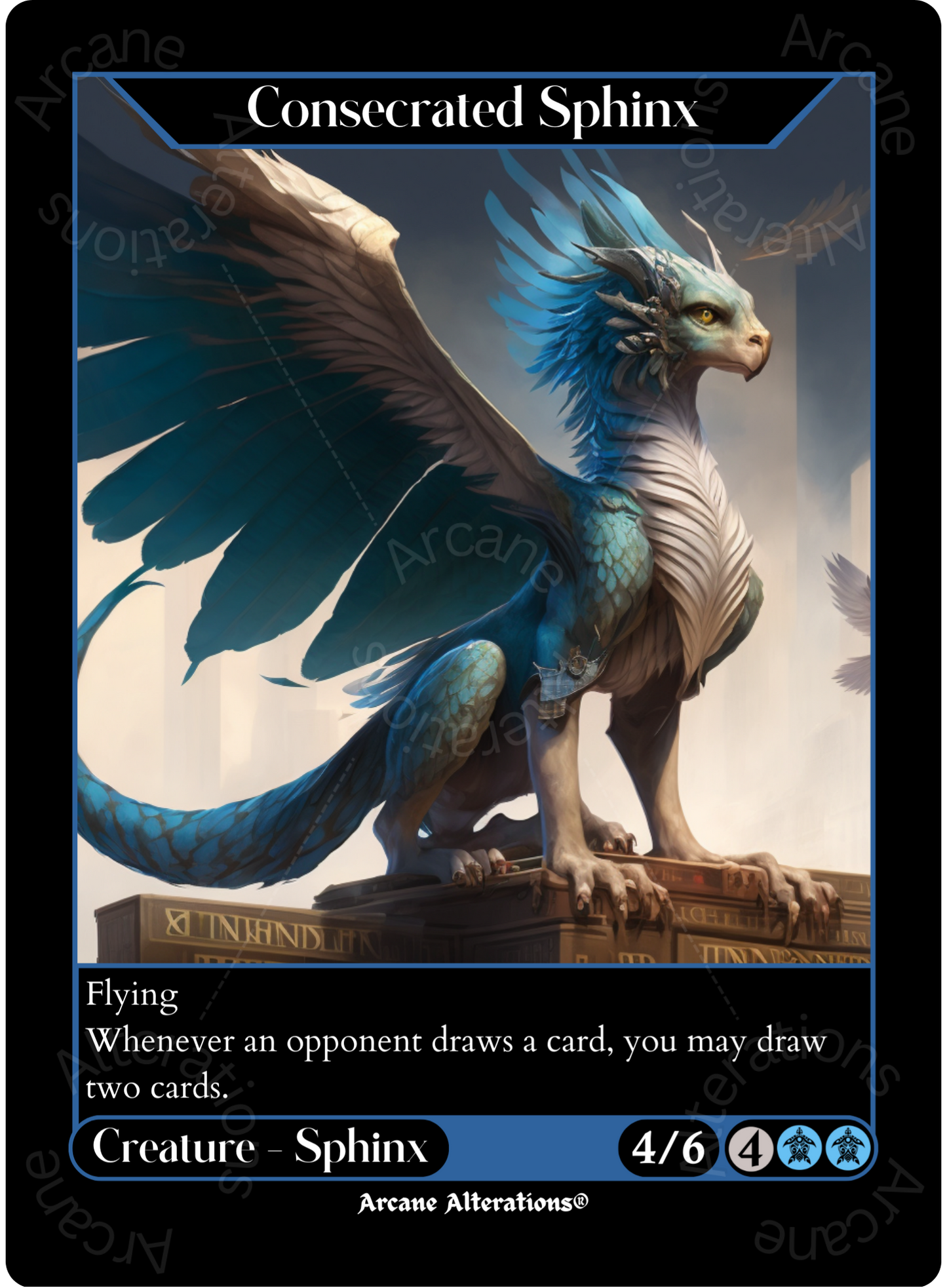 Consecrated Sphinx - High Quality Altered Art Custom Proxy Cards
