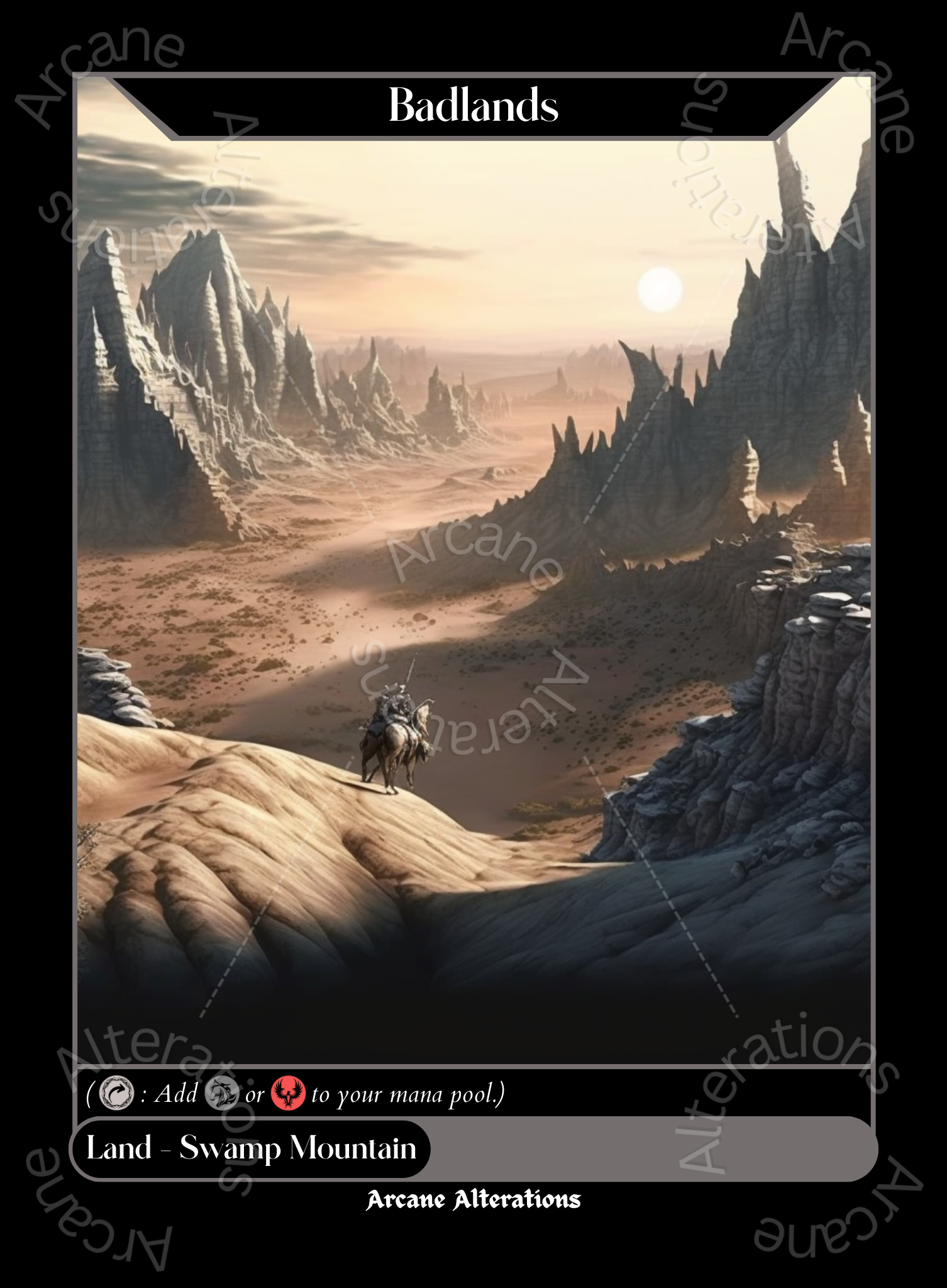 Badlands - High Quality Altered Art Custom Proxy Cards – Arcane