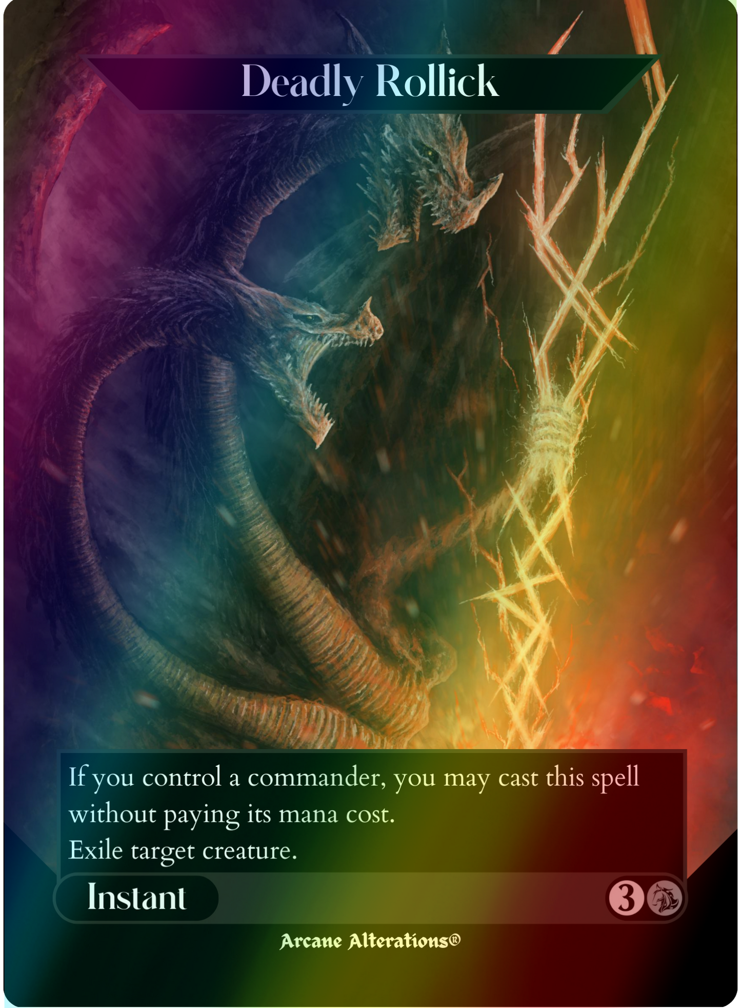 Deadly Rollick - Full Art Altered Art Custom Proxy Cards