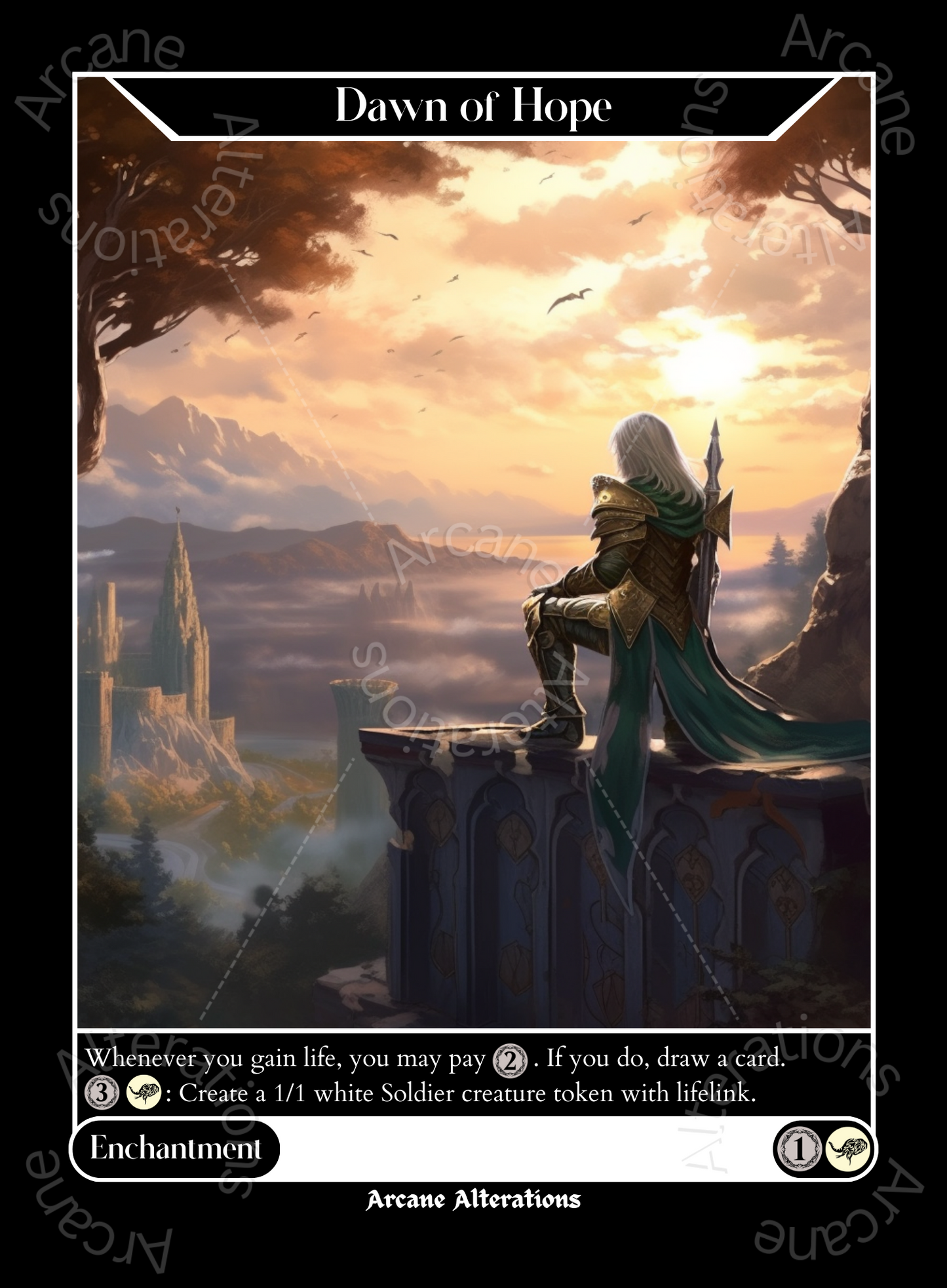 Dawn of Hope - High Quality Altered Art Custom Proxy Cards