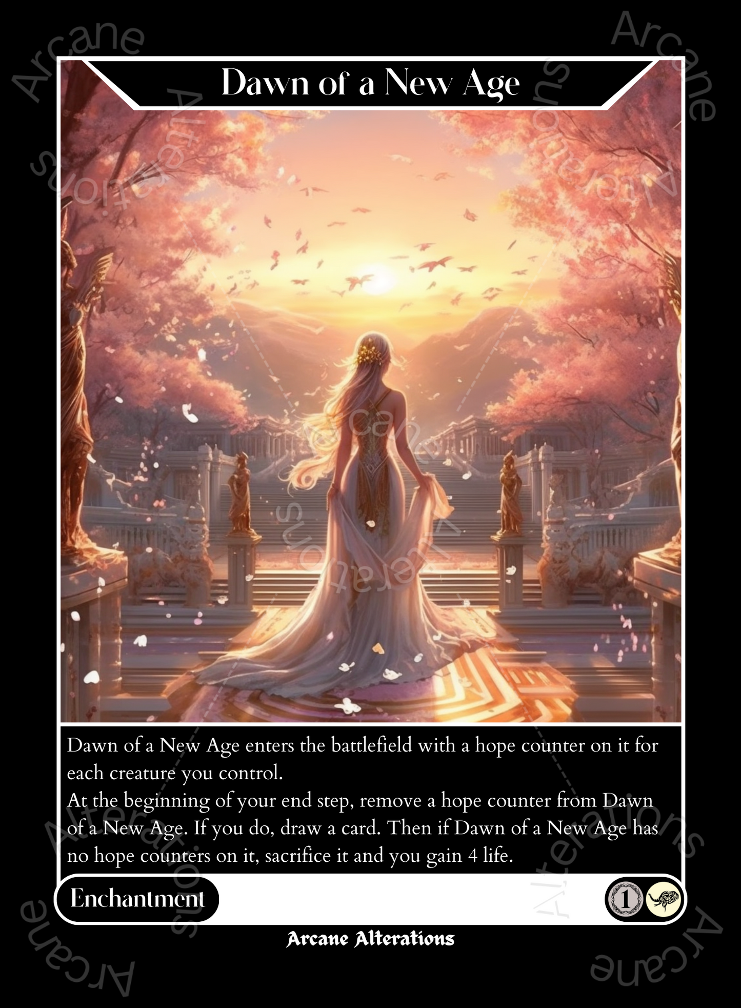 Dawn of a New Age - High Quality Altered Art Custom Proxy Cards