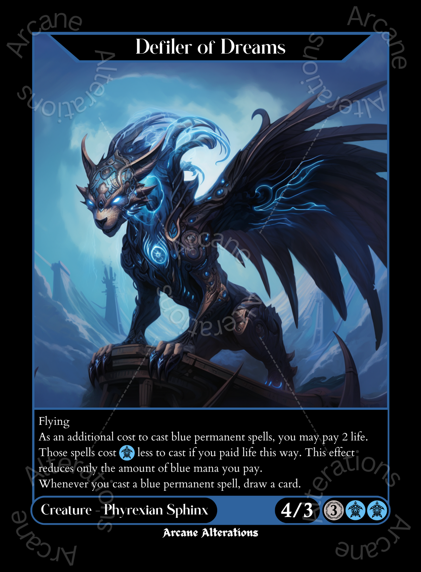 Defiler of Dreams - High Quality Altered Art Custom Proxy Cards