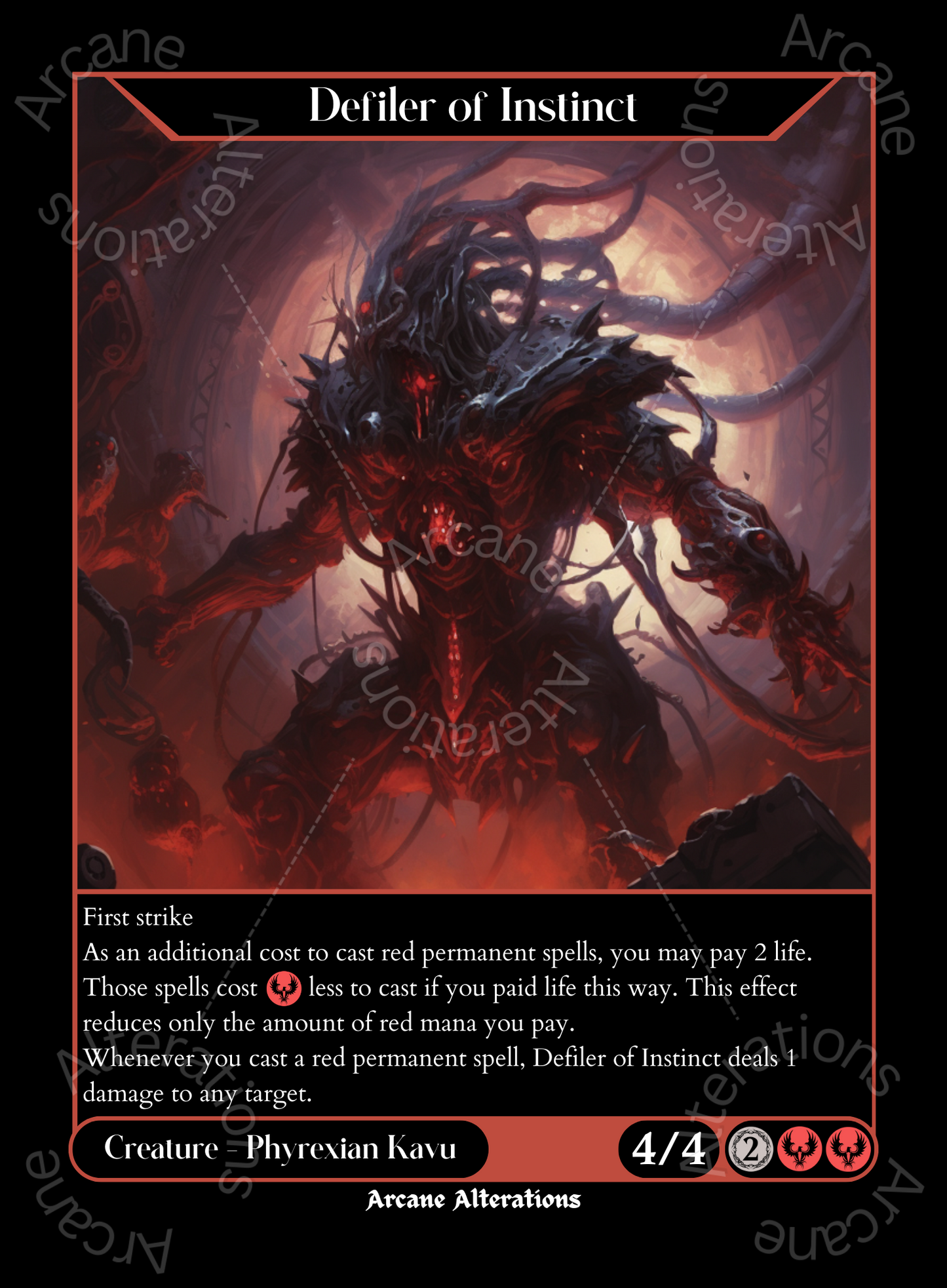 Defiler of Instinct - High Quality Altered Art Custom Proxy Cards