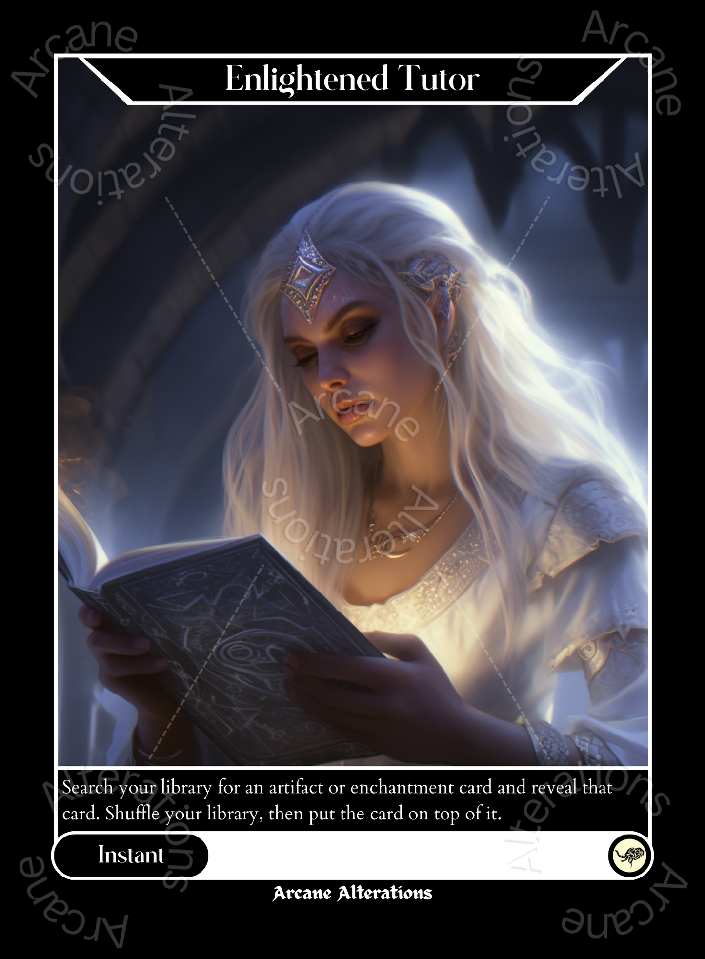 Enlightened Tutor - High Quality Altered Art Custom Proxy Cards