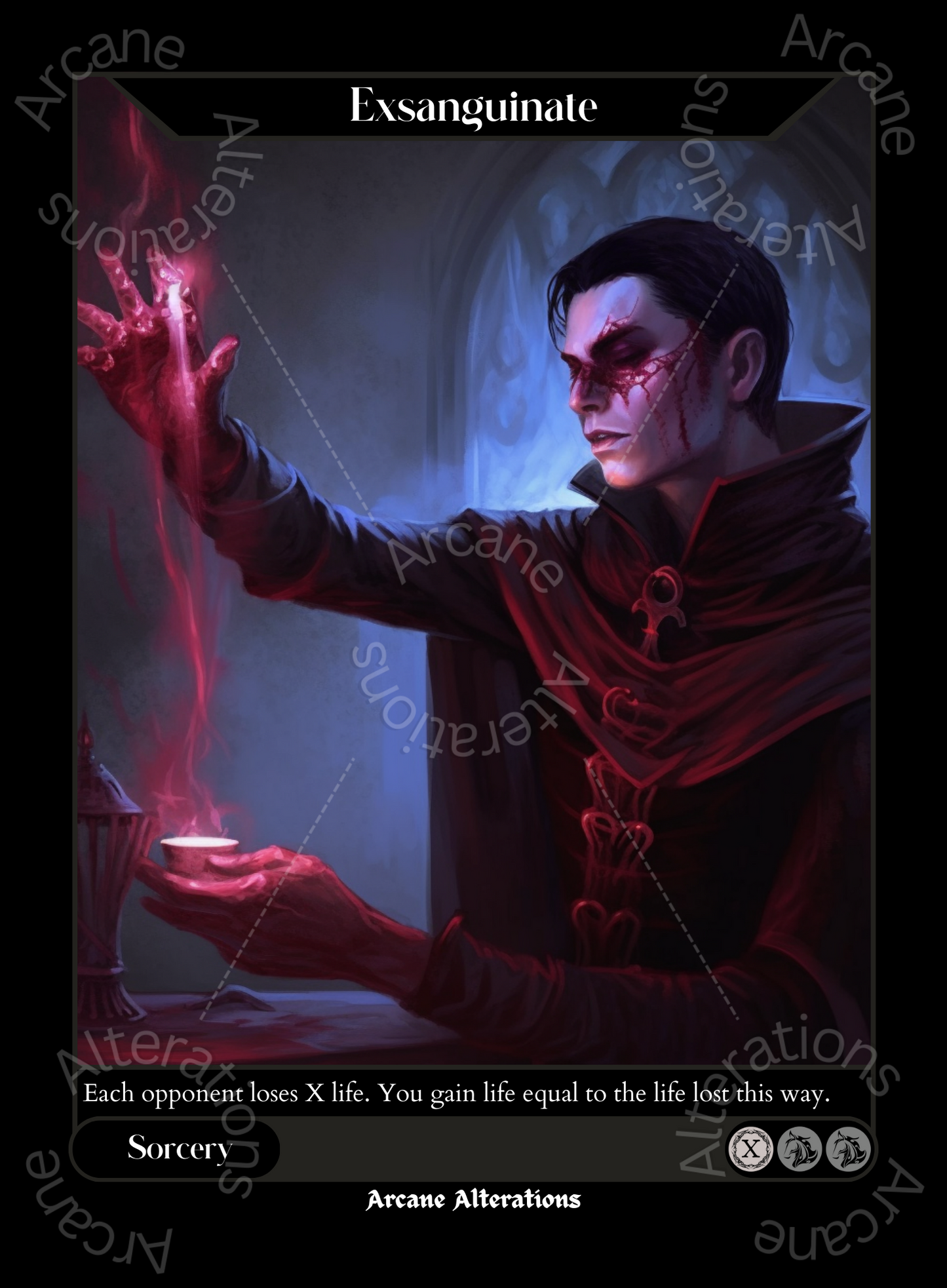 Exsanguinate - High Quality Altered Art Custom Proxy Cards