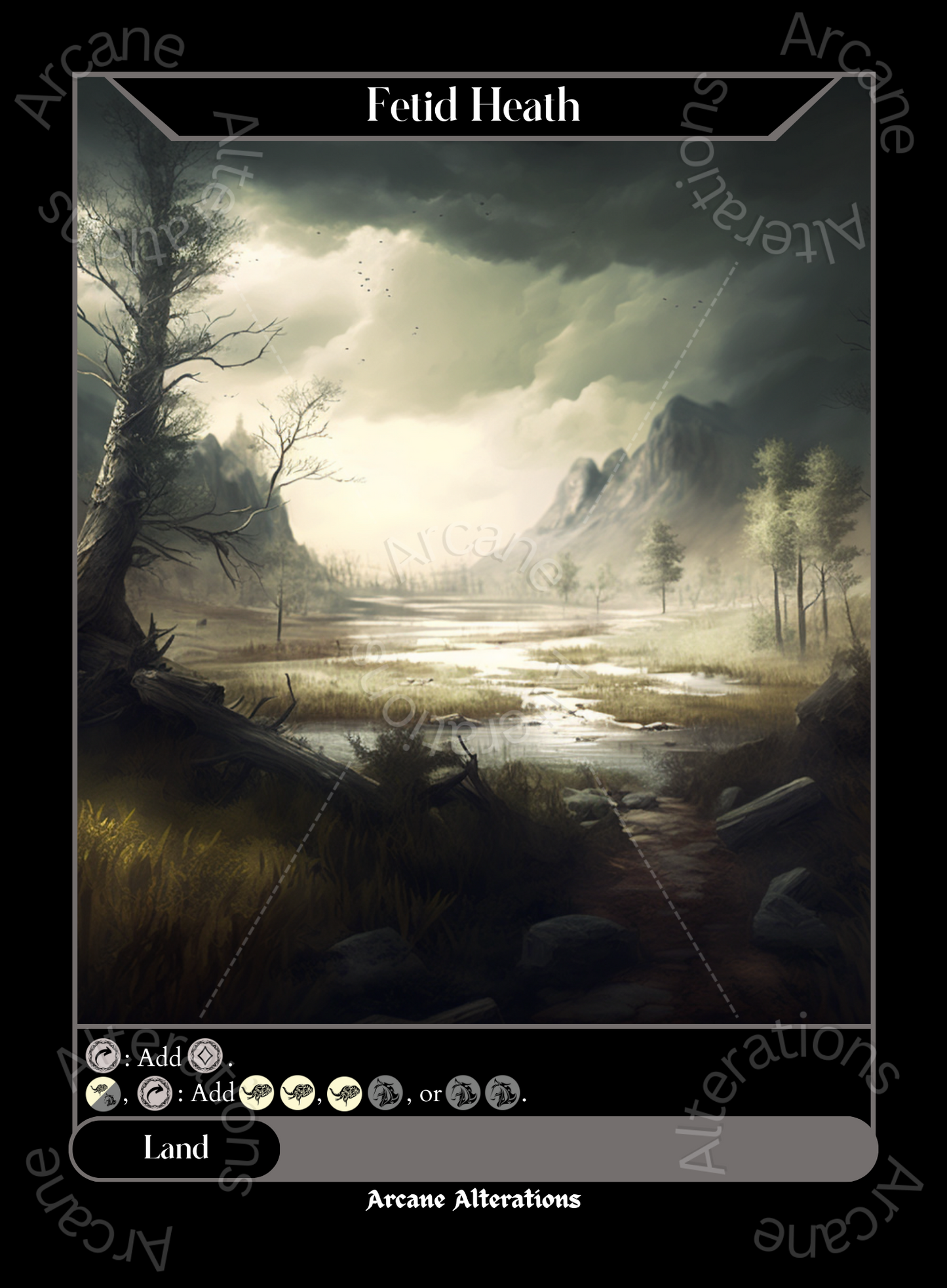 Fetid Heath - High Quality Altered Art Custom Proxy Cards