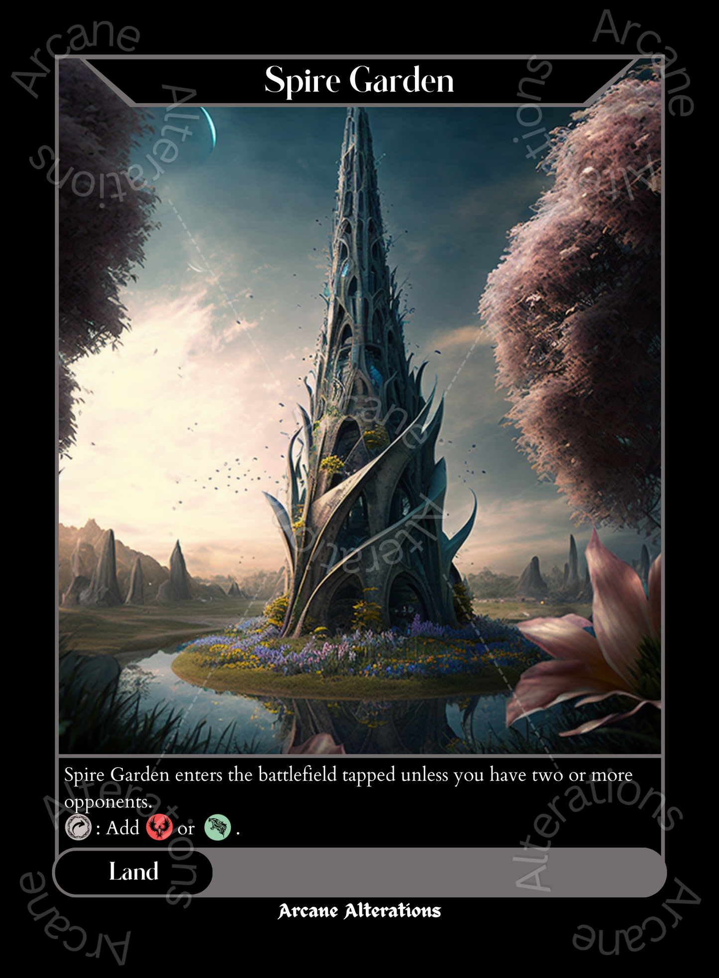 Spire Garden - High Quality Altered Art Custom Proxy Cards