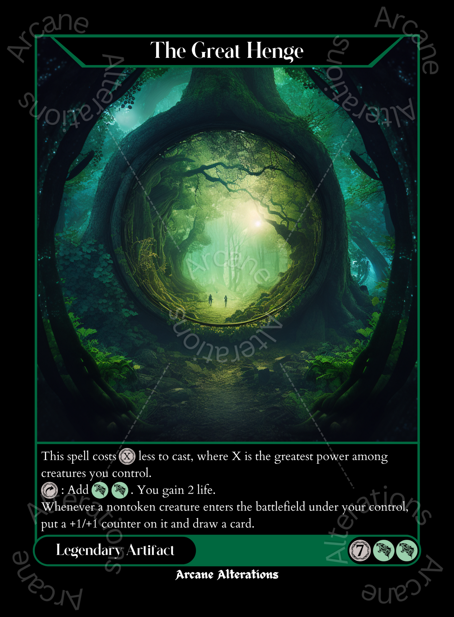 The Great Henge - High Quality Altered Art Custom Proxy Cards