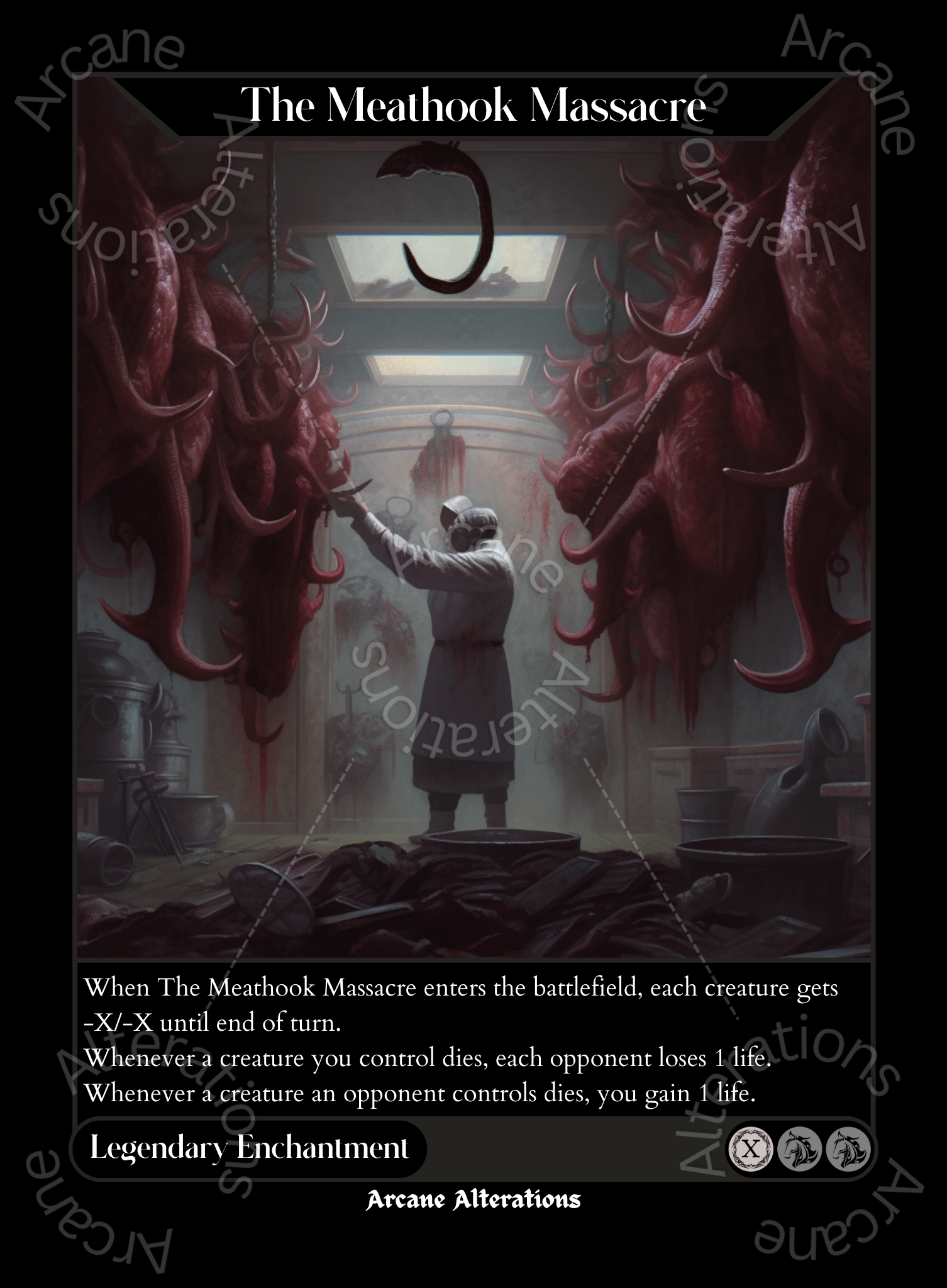 The Meathook Massacre - High Quality Altered Art Custom Proxy Cards