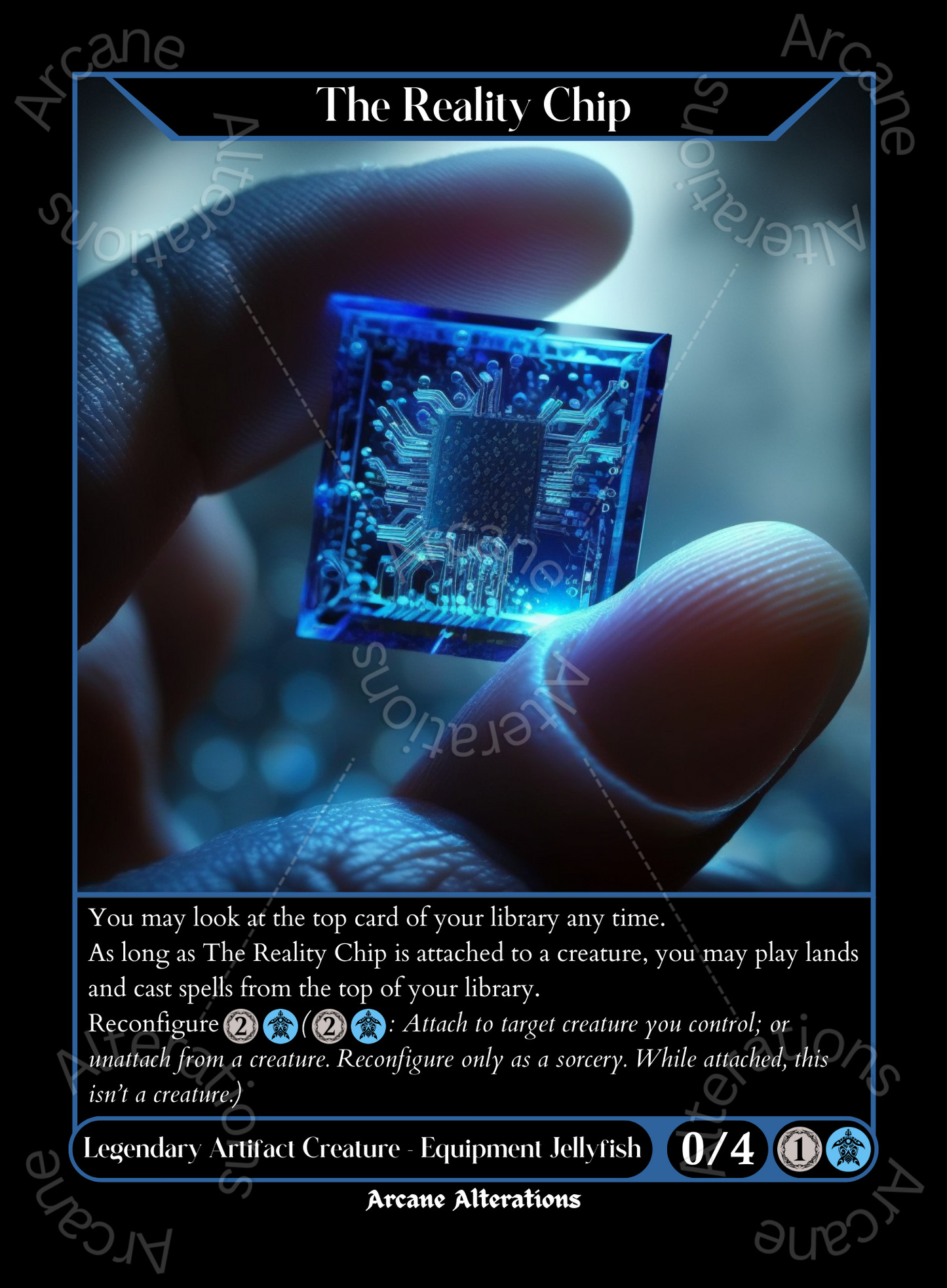 The Reality Chip - High Quality Altered Art Custom Proxy Cards