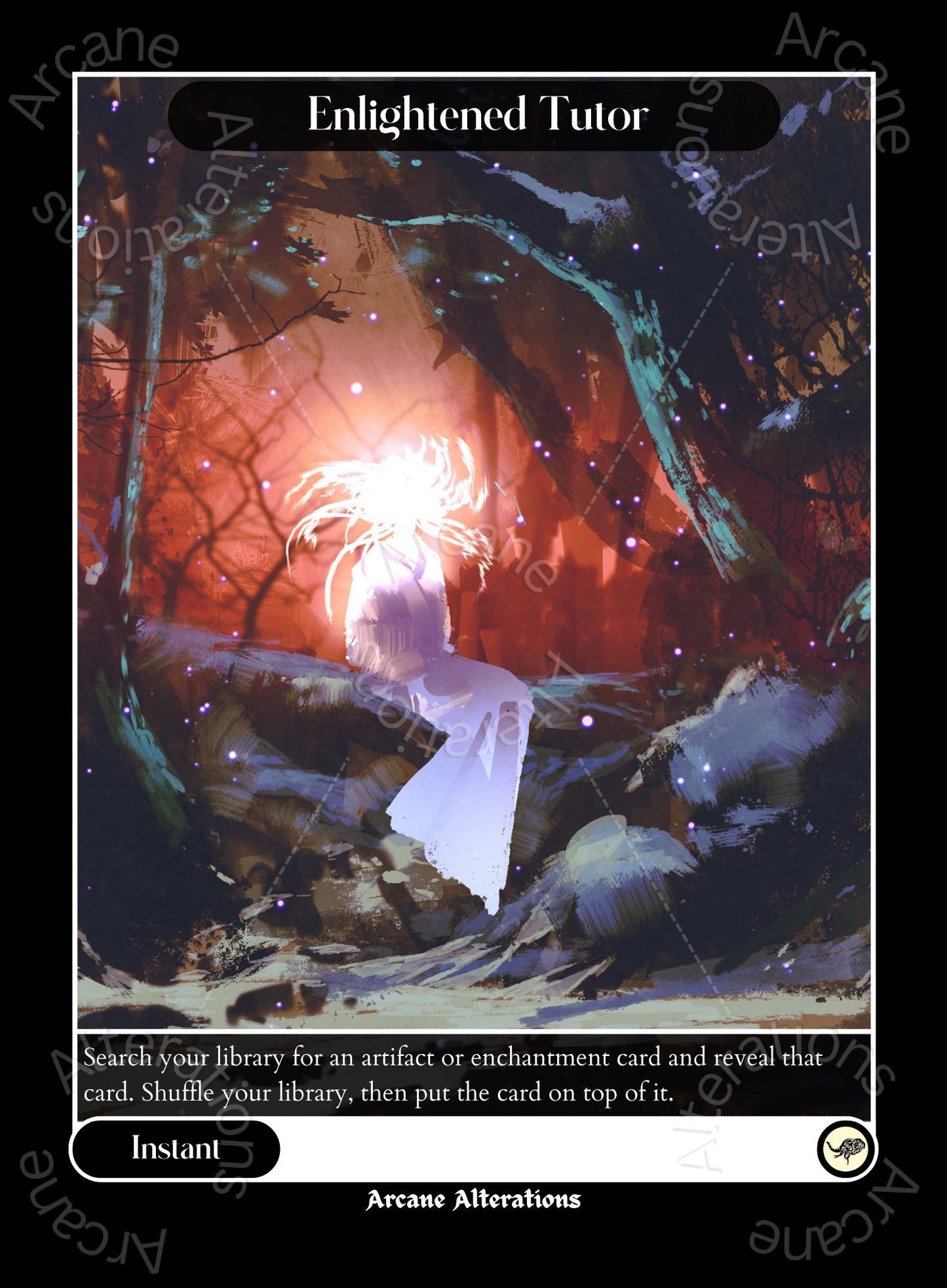 Enlightened Tutor - High Quality Altered Art Custom Proxy Cards