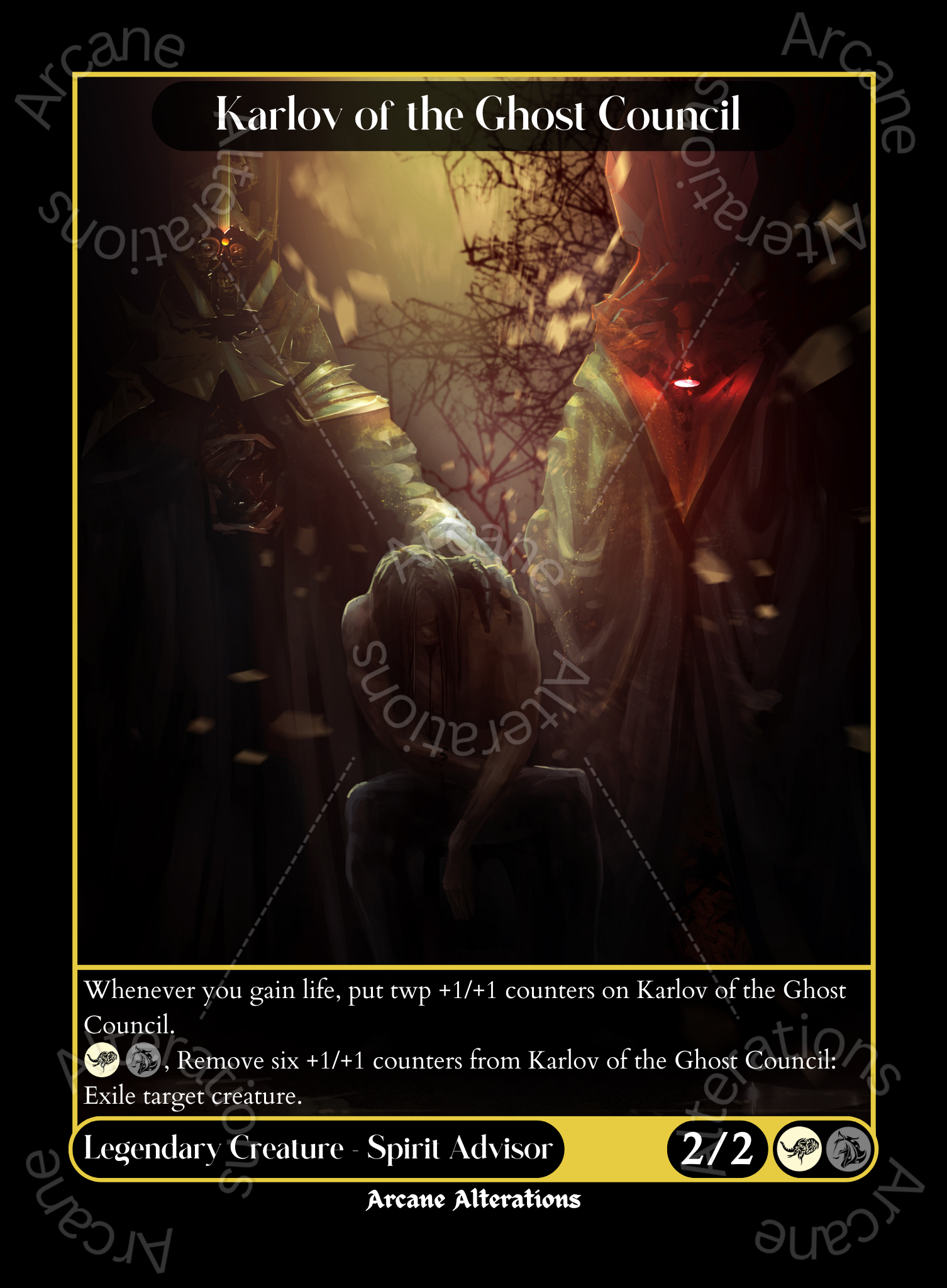 Karlov of the Ghost Council - High Quality Altered Art Custom Proxy Cards Karlov of the Ghost Council - High Quality Altered Art Custom Proxy Cards