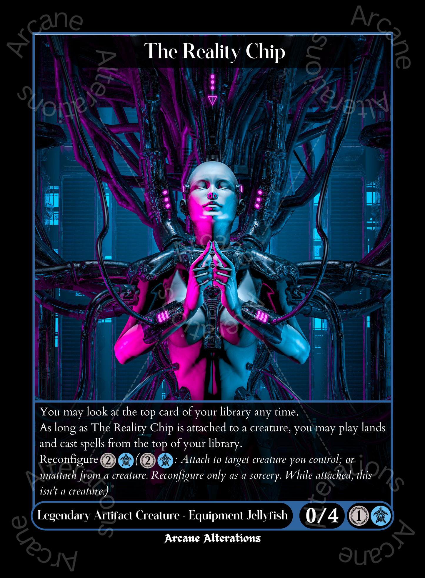 The Reality Chip - High Quality Altered Art Custom Proxy Cards