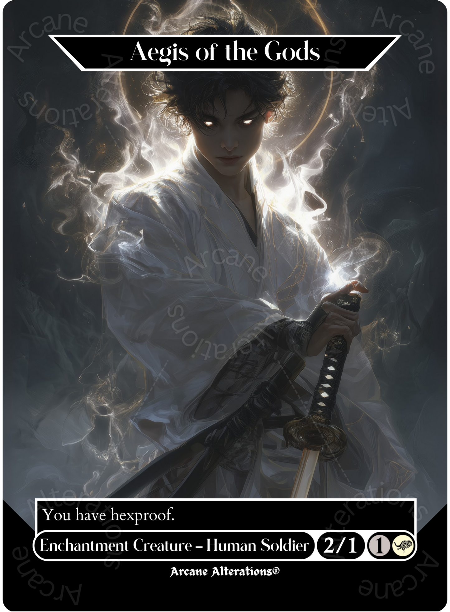 Aegis of the Gods - Full Art Altered Art Custom Proxy Cards