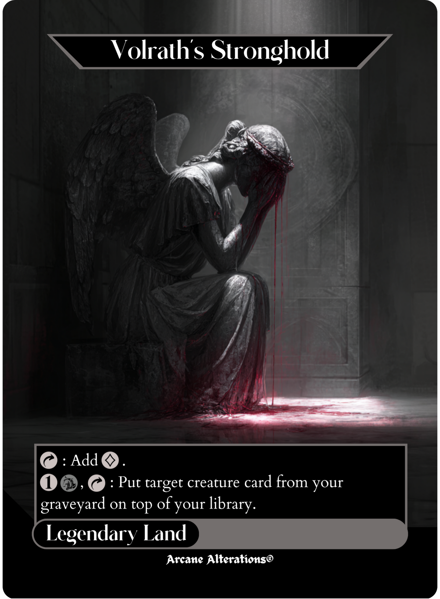 Volrath's Stronghold - Full Art Altered Art Custom Proxy Cards