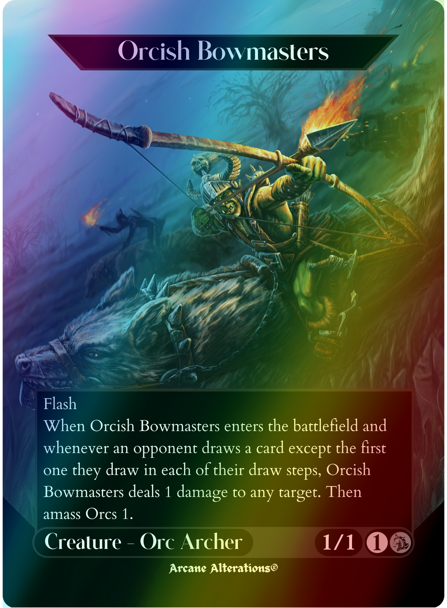 Orcish Bowmasters - Full Art Altered Art Custom Proxy Cards