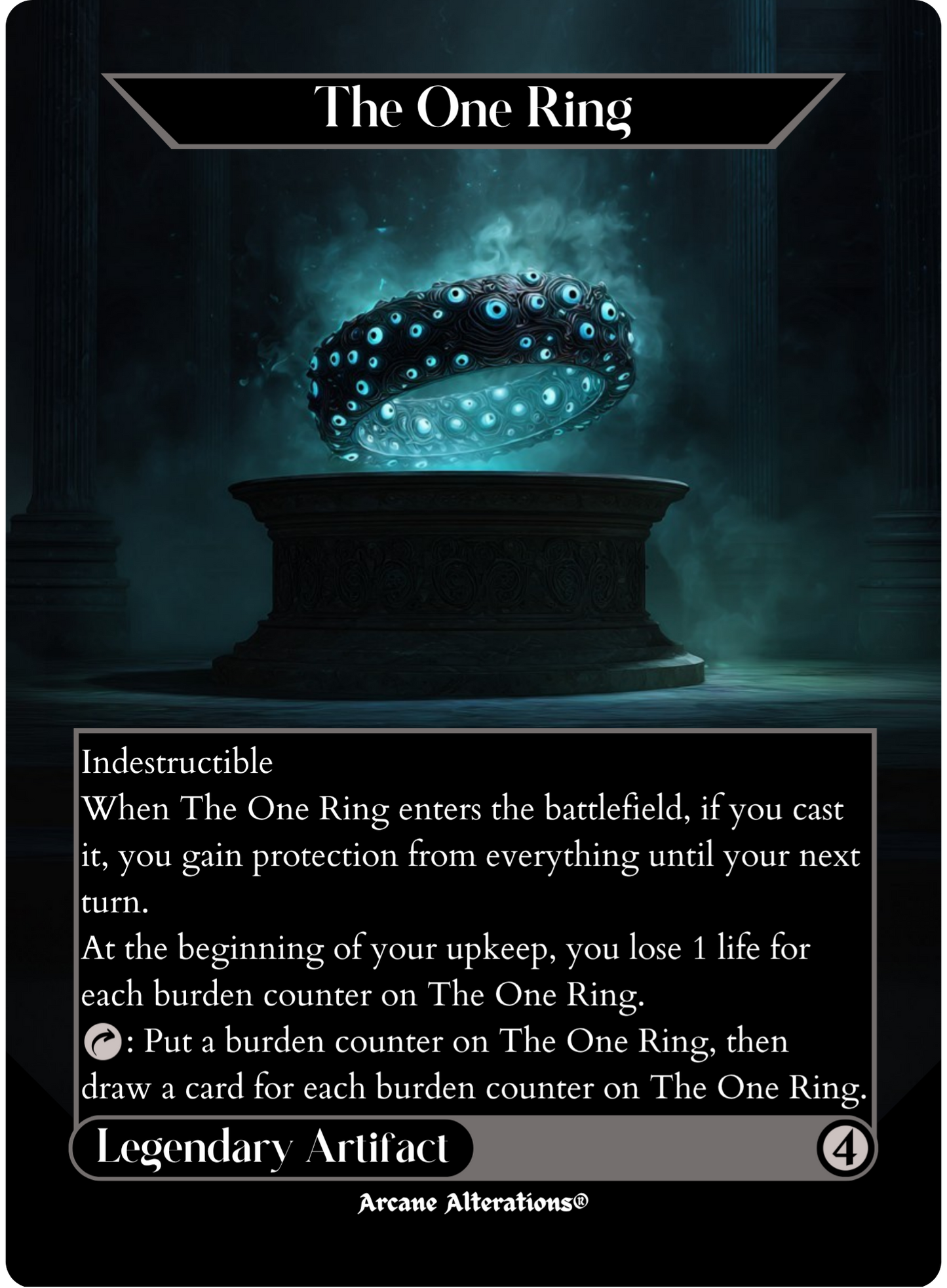The One Ring - Full Art Altered Art Custom Proxy Cards