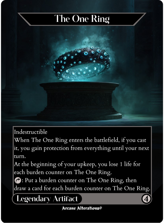 The One Ring - Full Art Altered Art Custom Proxy Cards