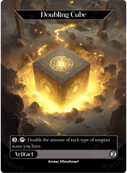 Doubling Cube - Full Art Altered Art Custom Proxy Cards