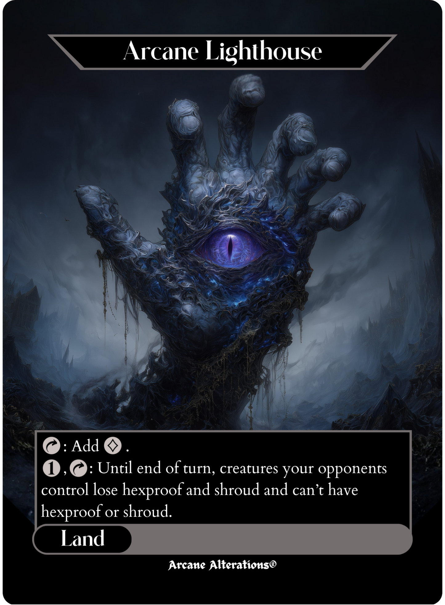 Arcane Lighthouse - Full Art Altered Art Custom Proxy Cards
