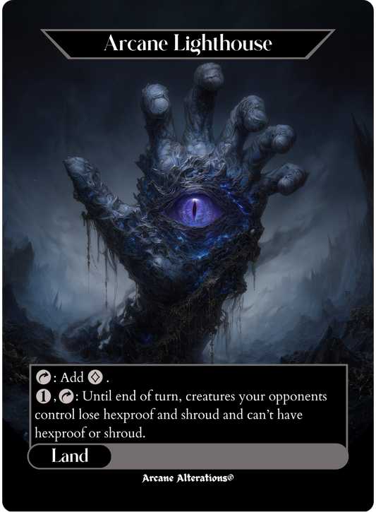 Arcane Lighthouse - Full Art Altered Art Custom Proxy Cards