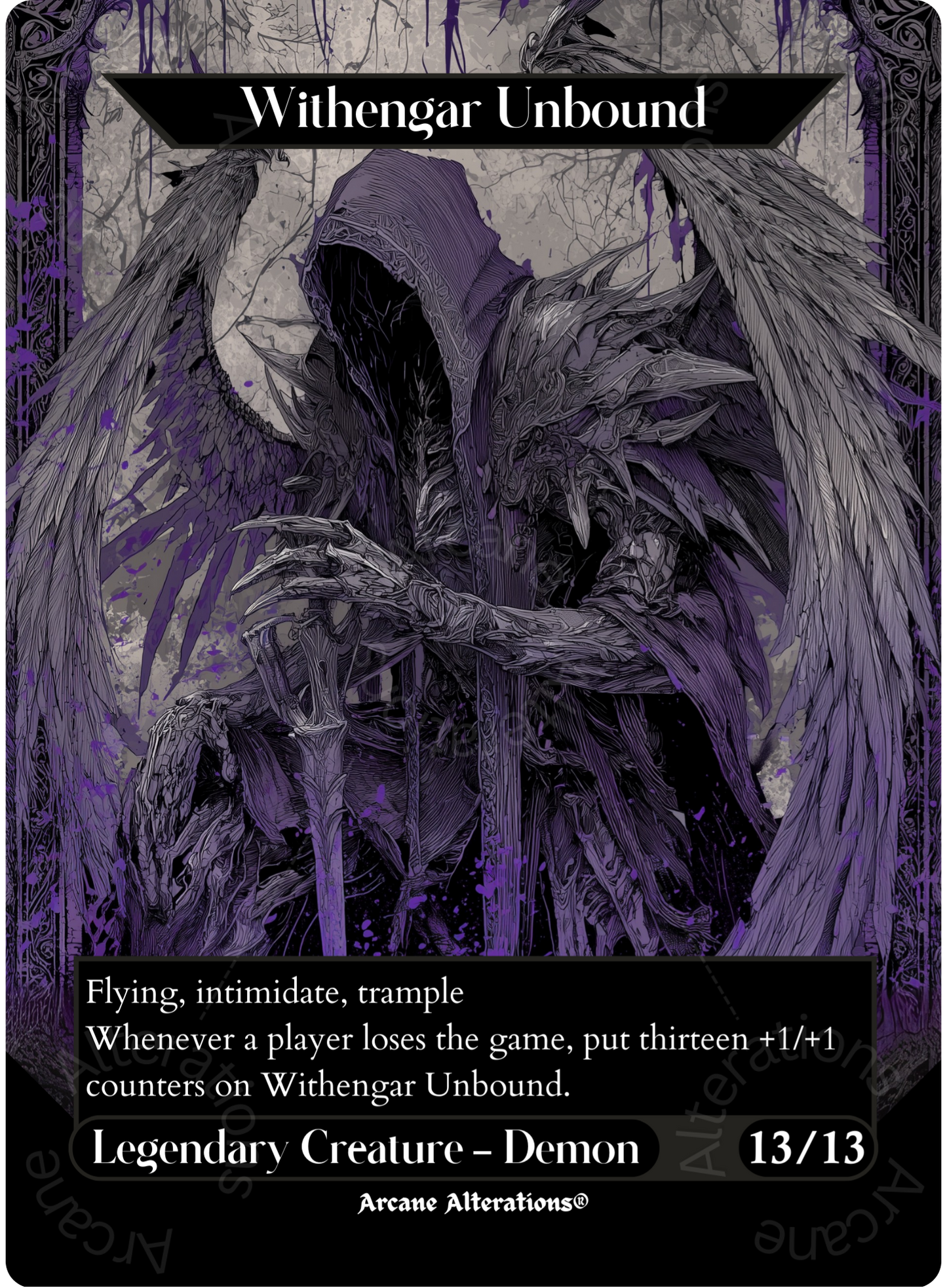 Elbrus, the Binding Blade / Withengar Unbound - Full Art Altered Art Custom Proxy Cards