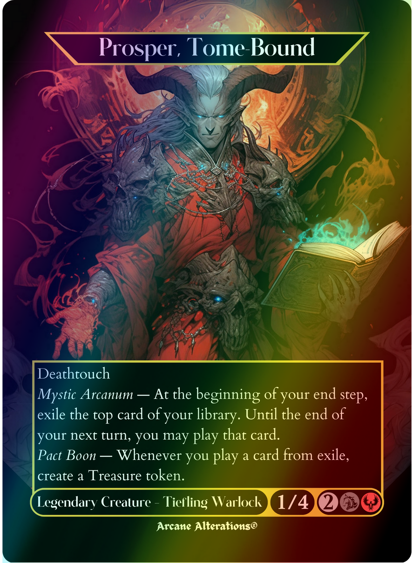 Prosper, Tome Bound - Full Art Altered Art Custom Proxy Cards