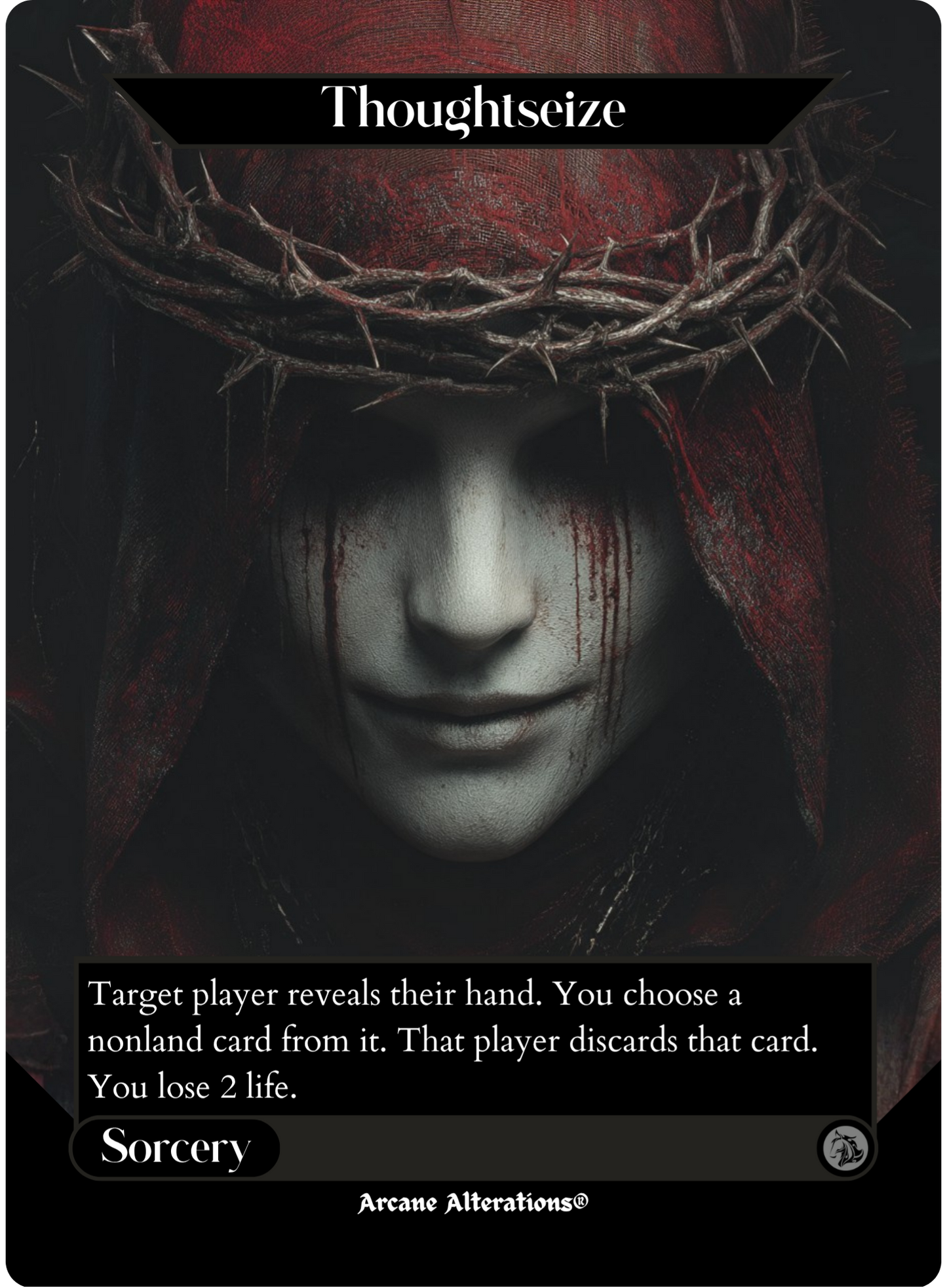 Thoughseize - Full Art Altered Art Custom Proxy Cards