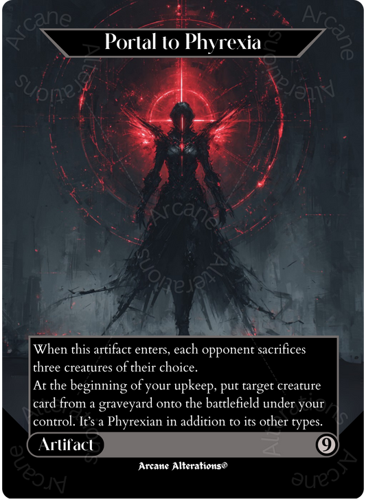 Portal to Phyrexia - Full Art Altered Art Custom Proxy Cards